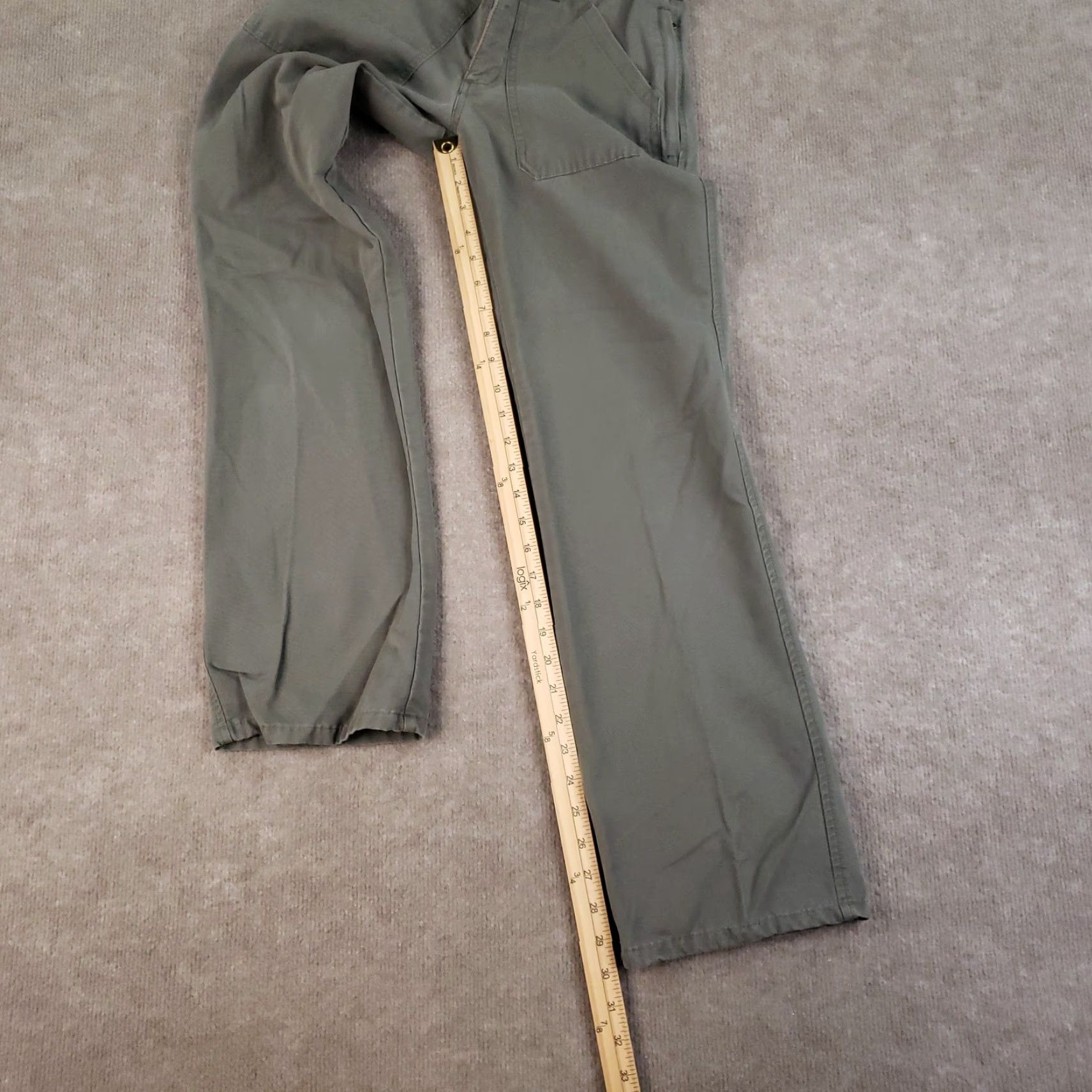 American Eagle Outfitters AMERICAN EAGLE Green Utility Workwear Pants Womens Size 0 (26x30) Carpenter Casual Size 25" / US 0 / IT 36 - 2 Thumbnail