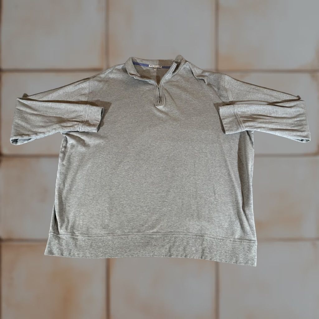 Peter Millar Peter Millar Sweater Men 2XL Gray 1/4 Zip Pullover Casual Golf Heather Interlock Size US XXL / EU 58 / 5 - 1 Thumbnail