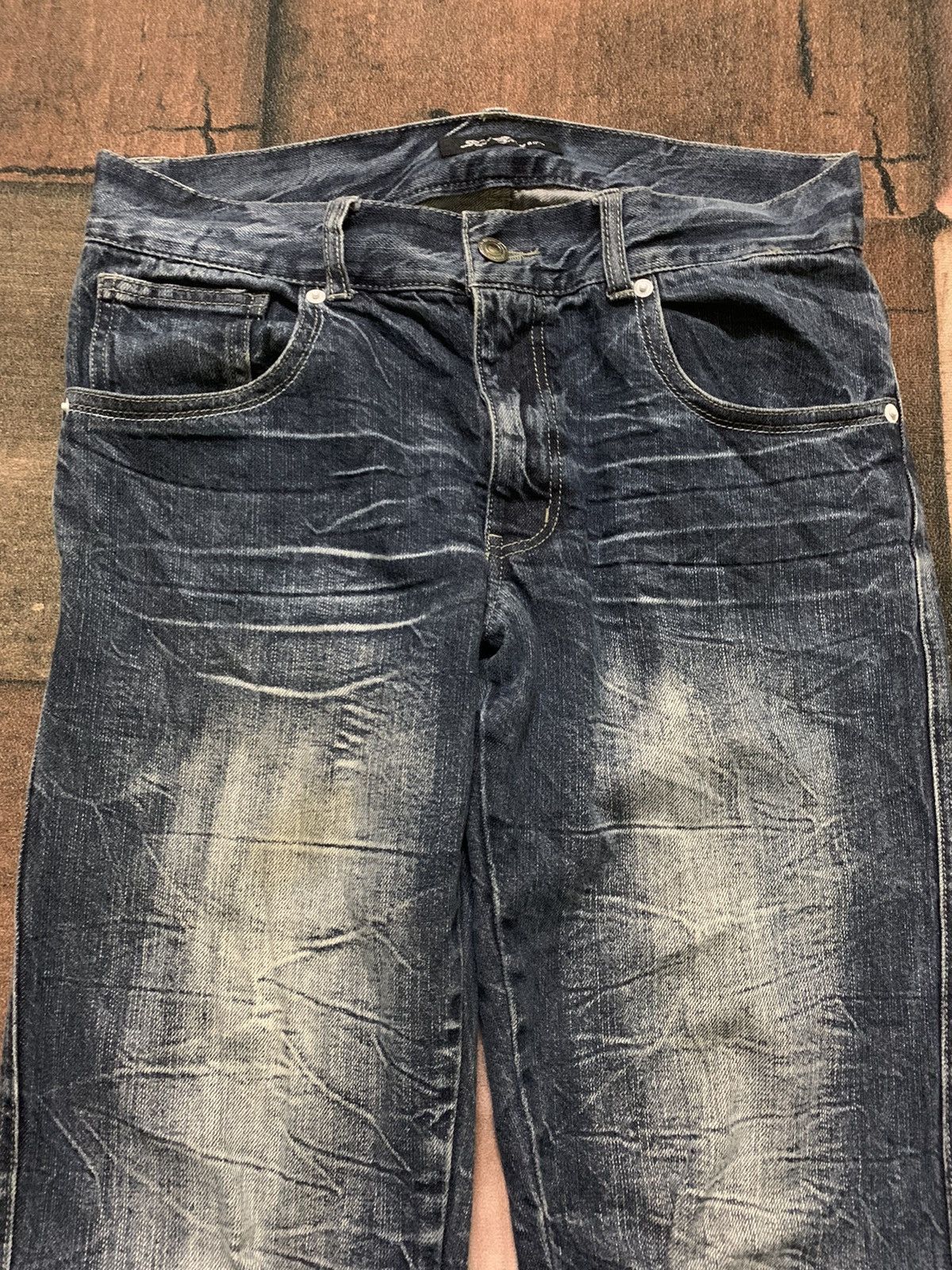 If Six Was Nine × Japanese Brand × Le Grande Bleu (L.G.B.) root three style stone wash faded jeans punk grunge japanese Size US 32 / EU 48 - 7 Thumbnail