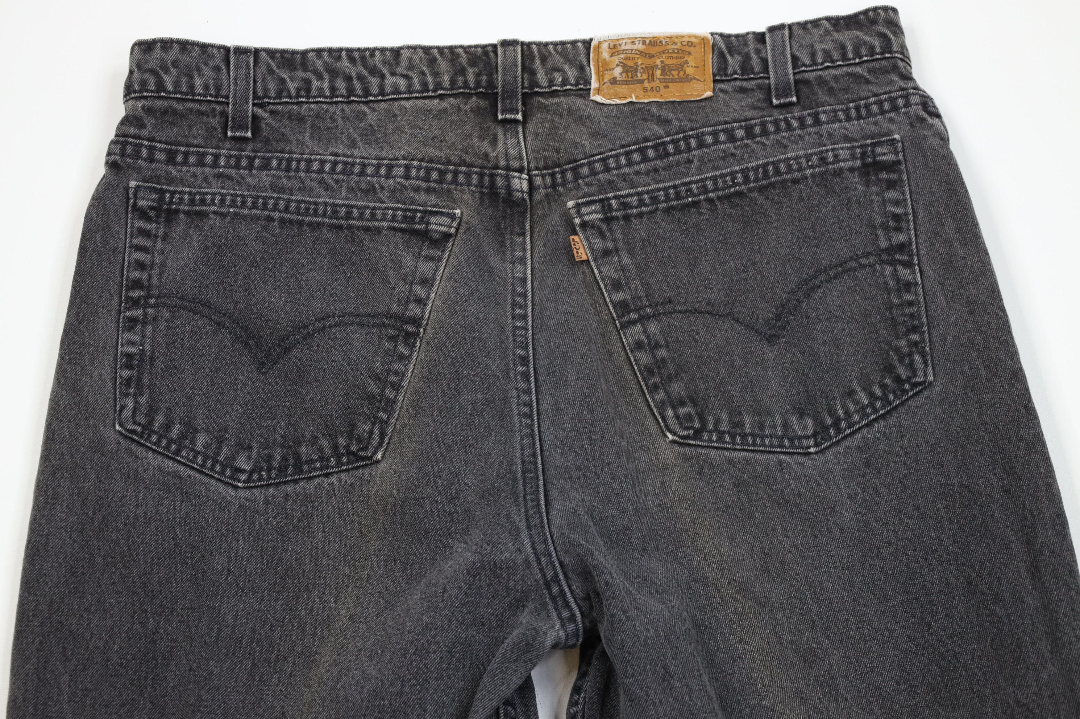 Levi's Vintage 90s Levis 540 Relaxed Fit Denim Jeans Black USA Size US 38 / EU 54 - 9 Thumbnail