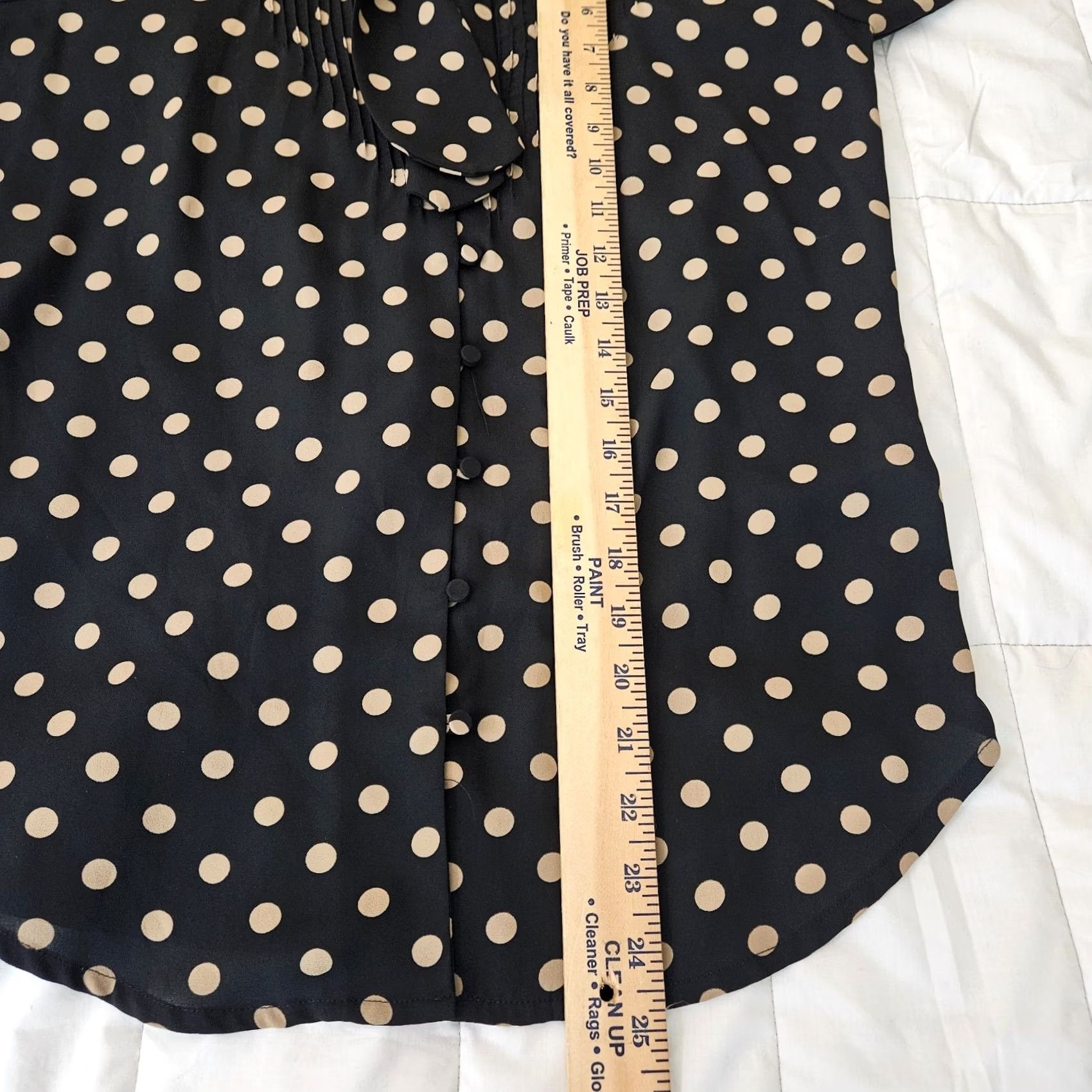 J.Crew J.CREW Button-Up Polka Dot Long Sleeve Tie Neck Shirt 00 Womens Multicolor Regular Size XS? Wait Size XXS / US 00 / IT 34 - 4 Thumbnail