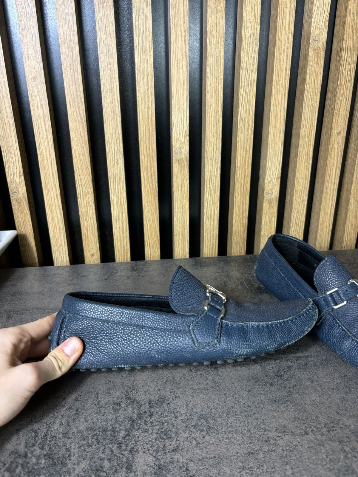 Louis Vuitton Monte Carlo Louis Vuitton Flats Moccas Leather Luxury Size US 10 / EU 43 - 3 Thumbnail