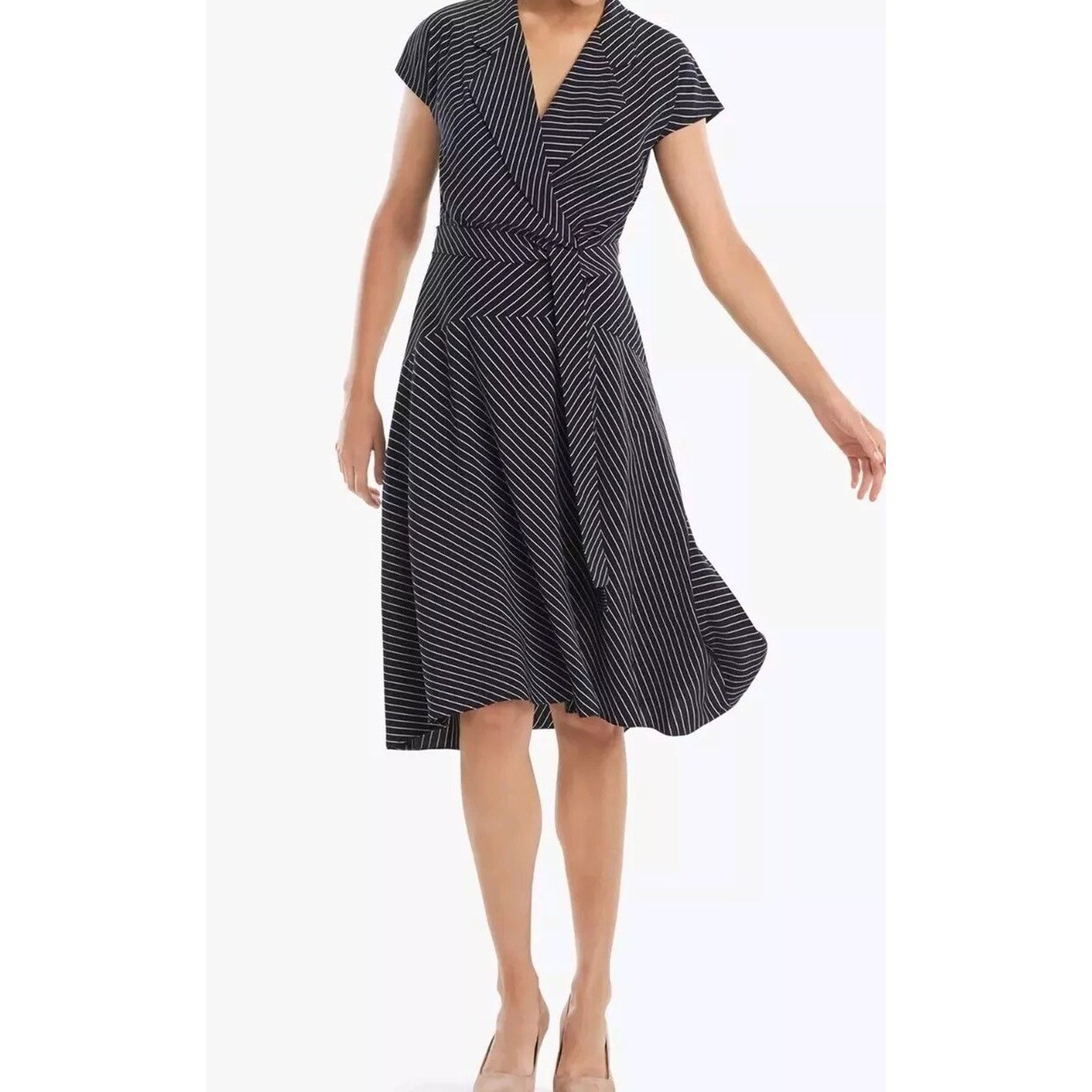 Other MM.LAFLEUR Women The Aurelia Navy Ivory Size 1X A001271 Size XXL / US 16-18 / IT 52-54 - 1 Thumbnail