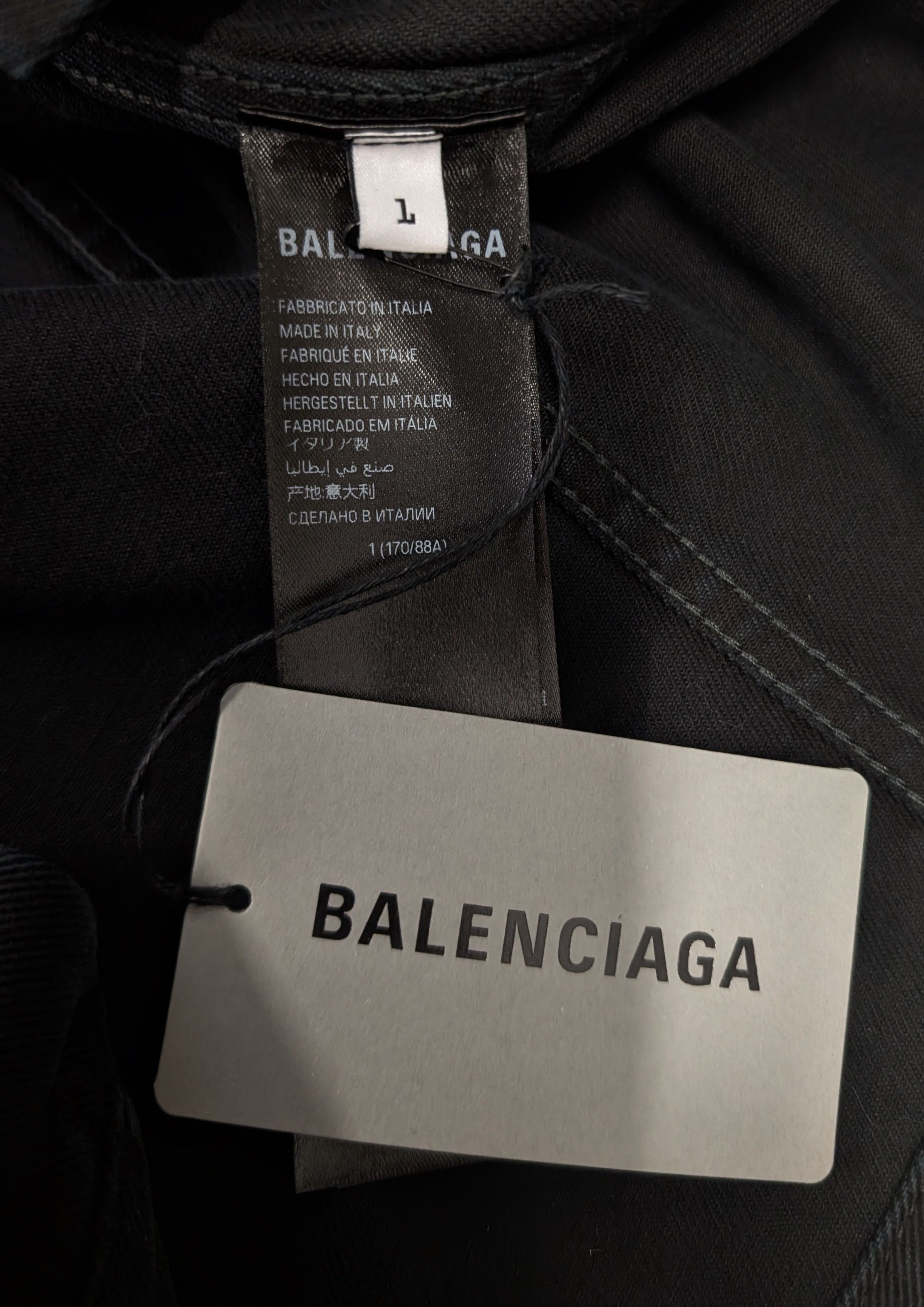 Balenciaga Balenciaga denim jacket with stickers Size US S / EU 44-46 / 1 - 7 Thumbnail