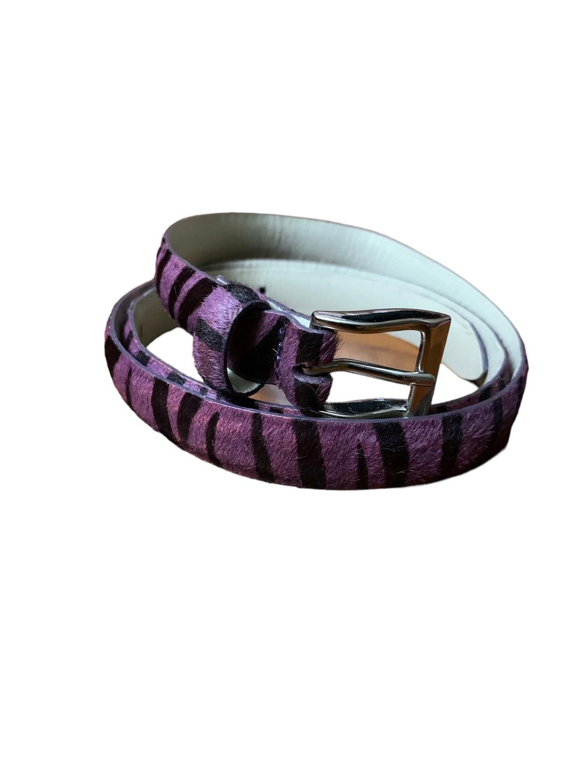Other Purple Zebra stripes belt Size ONE SIZE - 1 Thumbnail