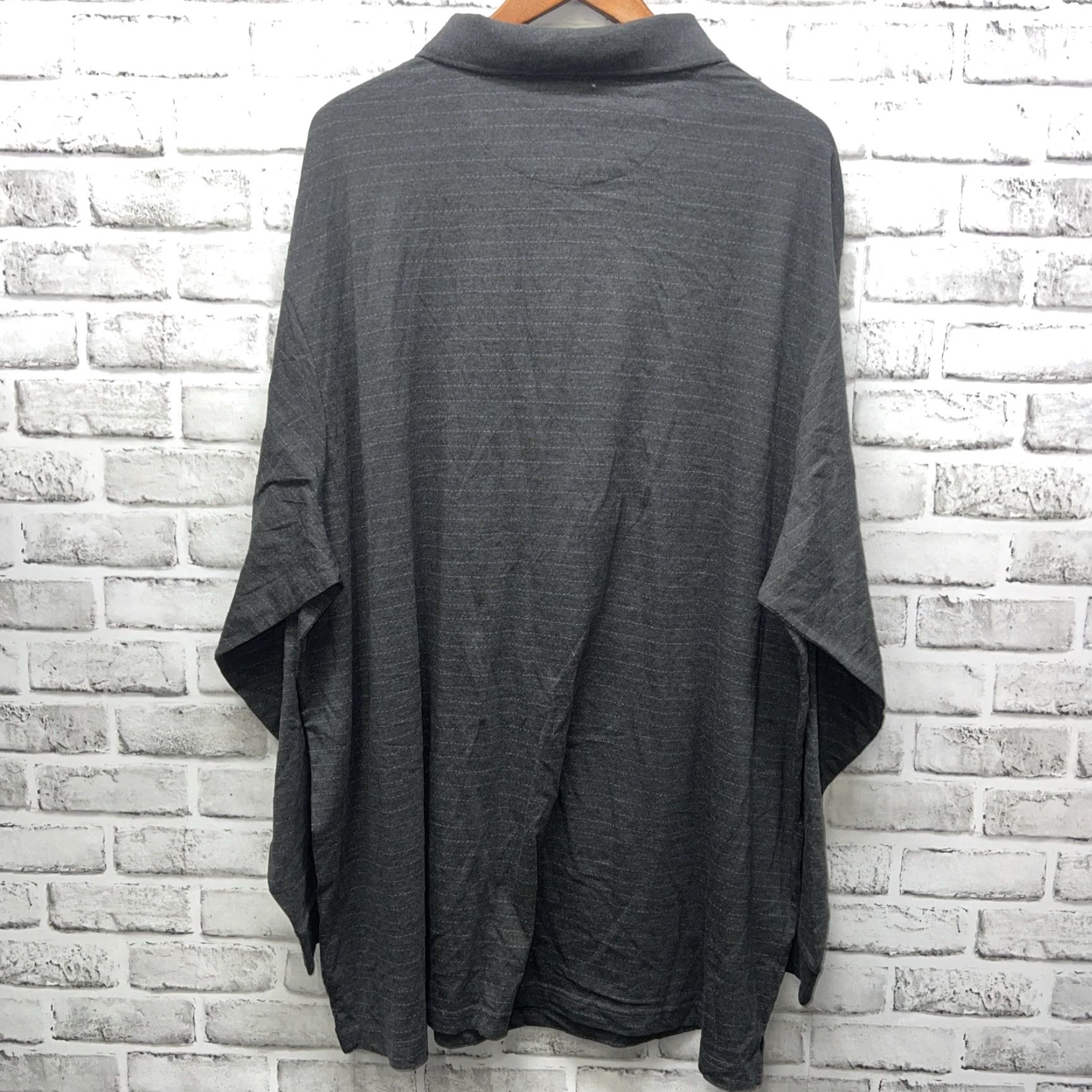 Roundtree & Yorke Roundtree And Yorke Polo 4XT Gray Silky Finish Collection Longsleeve NWT Mens Size US XXL / EU 58 / 5 - 5 Thumbnail