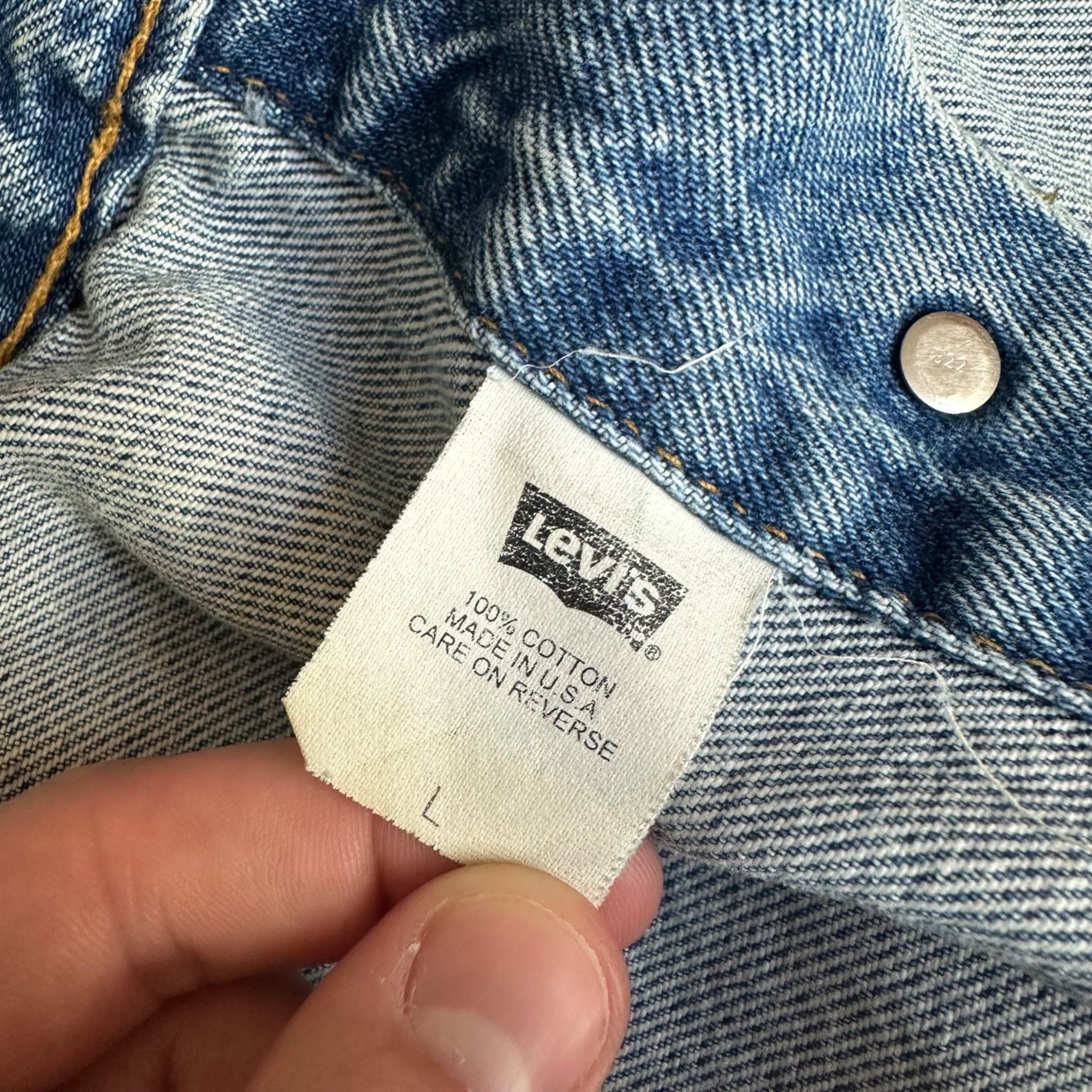Levi's Vintage Levi’s 1989 Made In USA Denim Jacket Size US L / EU 52-54 / 3 - 2 Thumbnail