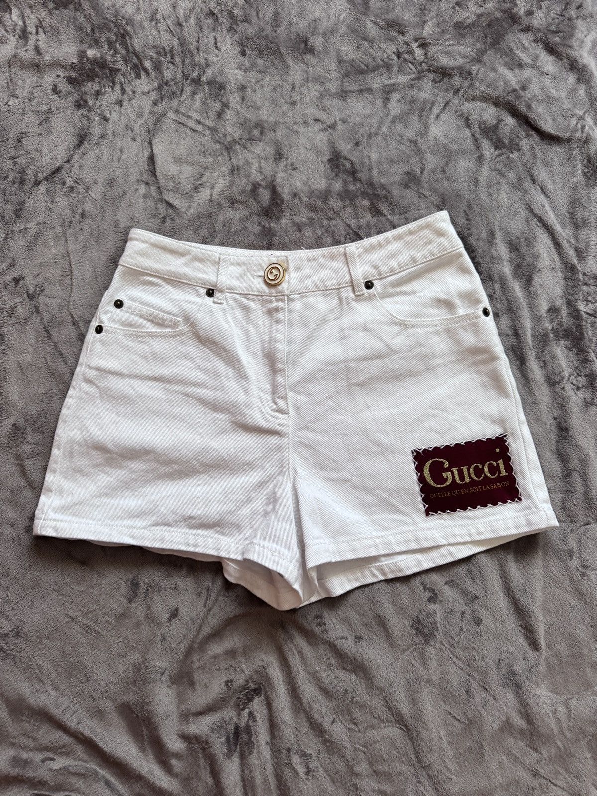 Gucci Women’s denim mini shorts Gucci Size 25" / US 0 / IT 36 - 4 Thumbnail
