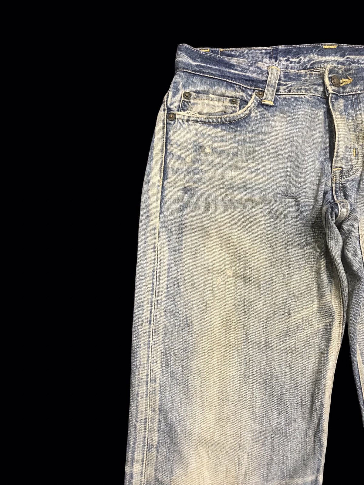 Edwin 💥FLARE💥EDWIN Dirty Distressed Flare Denim F85 Size 32" / US 10 / IT 46 - 3 Thumbnail