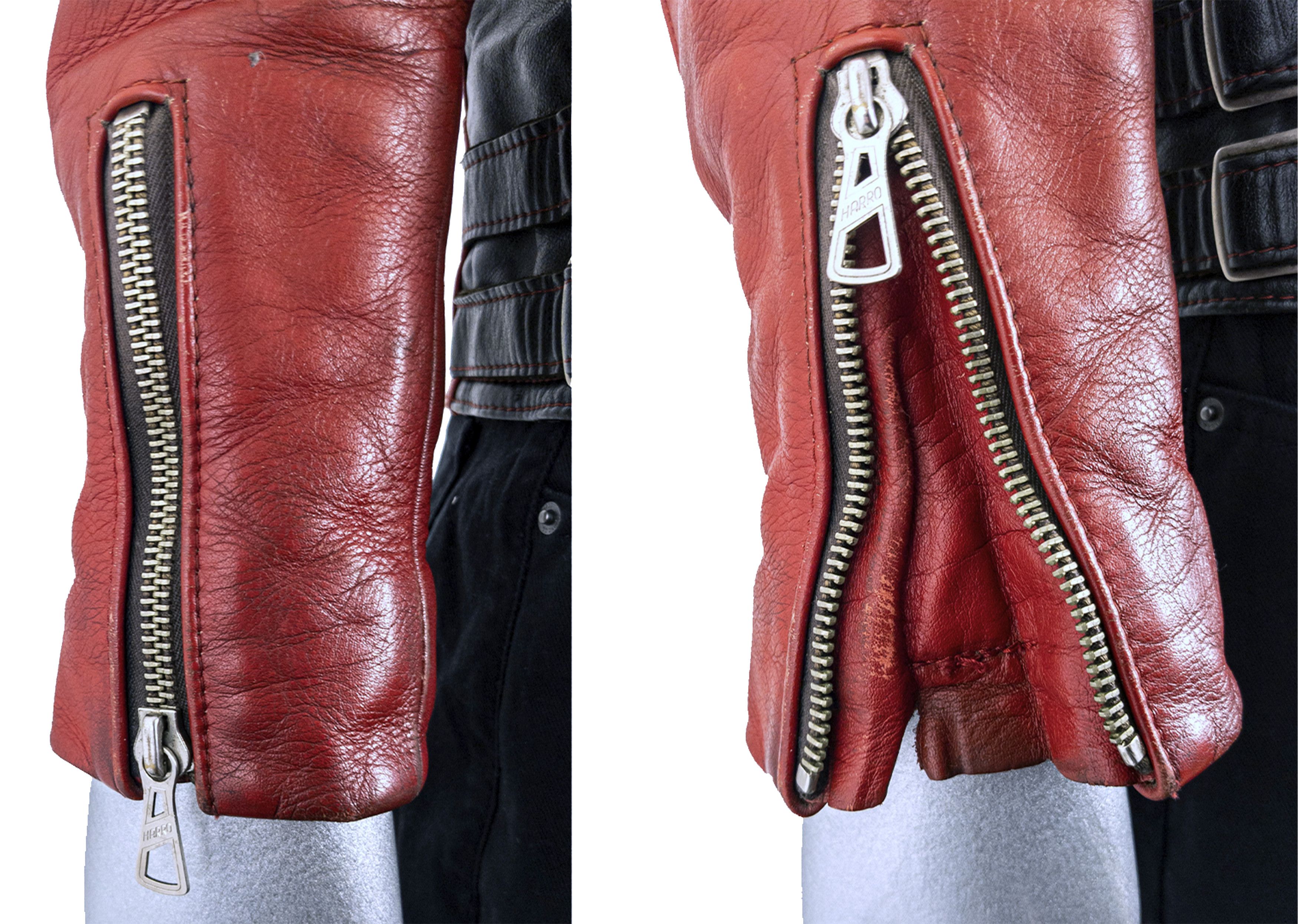 Vintage Vintage 70s Red Leather Motorcycle Biker Jacket Harro Size US L / EU 52-54 / 3 - 15 Thumbnail