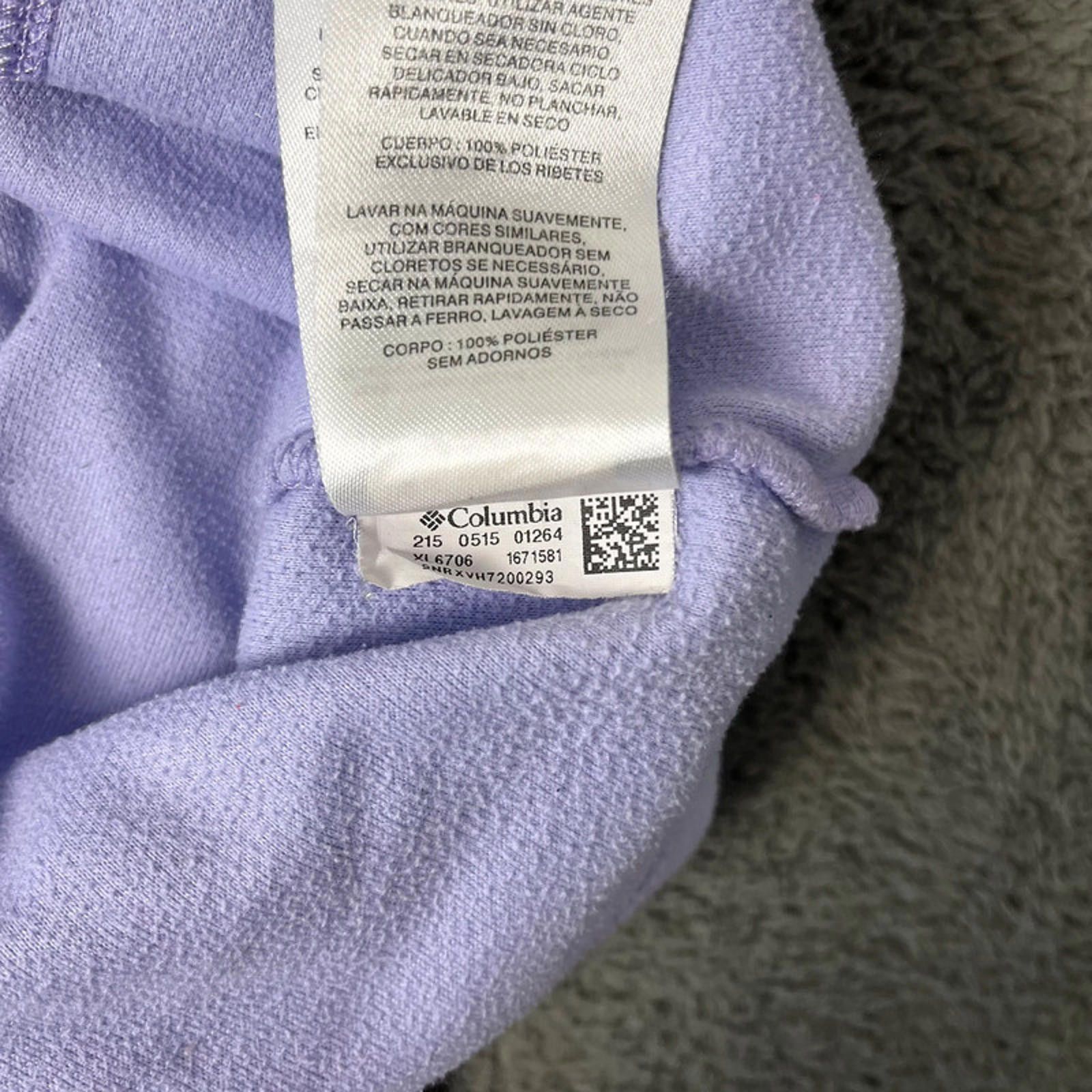 Columbia Kid’s Columbia Fleece - Purple/White - Size XL Size XL / US 12-14 / IT 48-50 - 7 Thumbnail