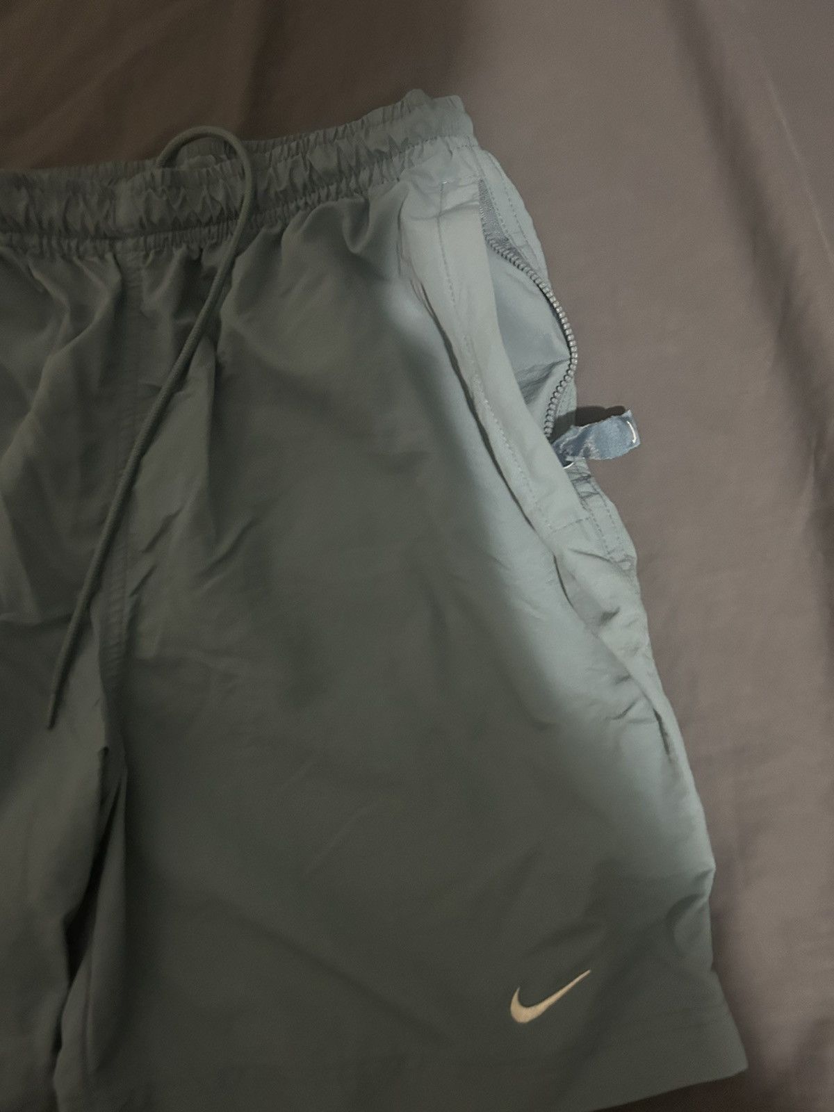 Nike × Vintage Blue Nike Swoosh Shorts Size US 30 / EU 46 - 2 Thumbnail