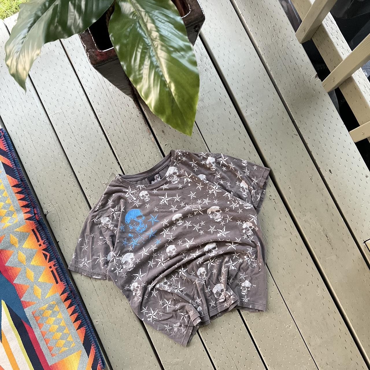 Vintage 90s "SKULL & STAR" PRINT TEE Size US M / EU 48-50 / 2 - 4 Thumbnail