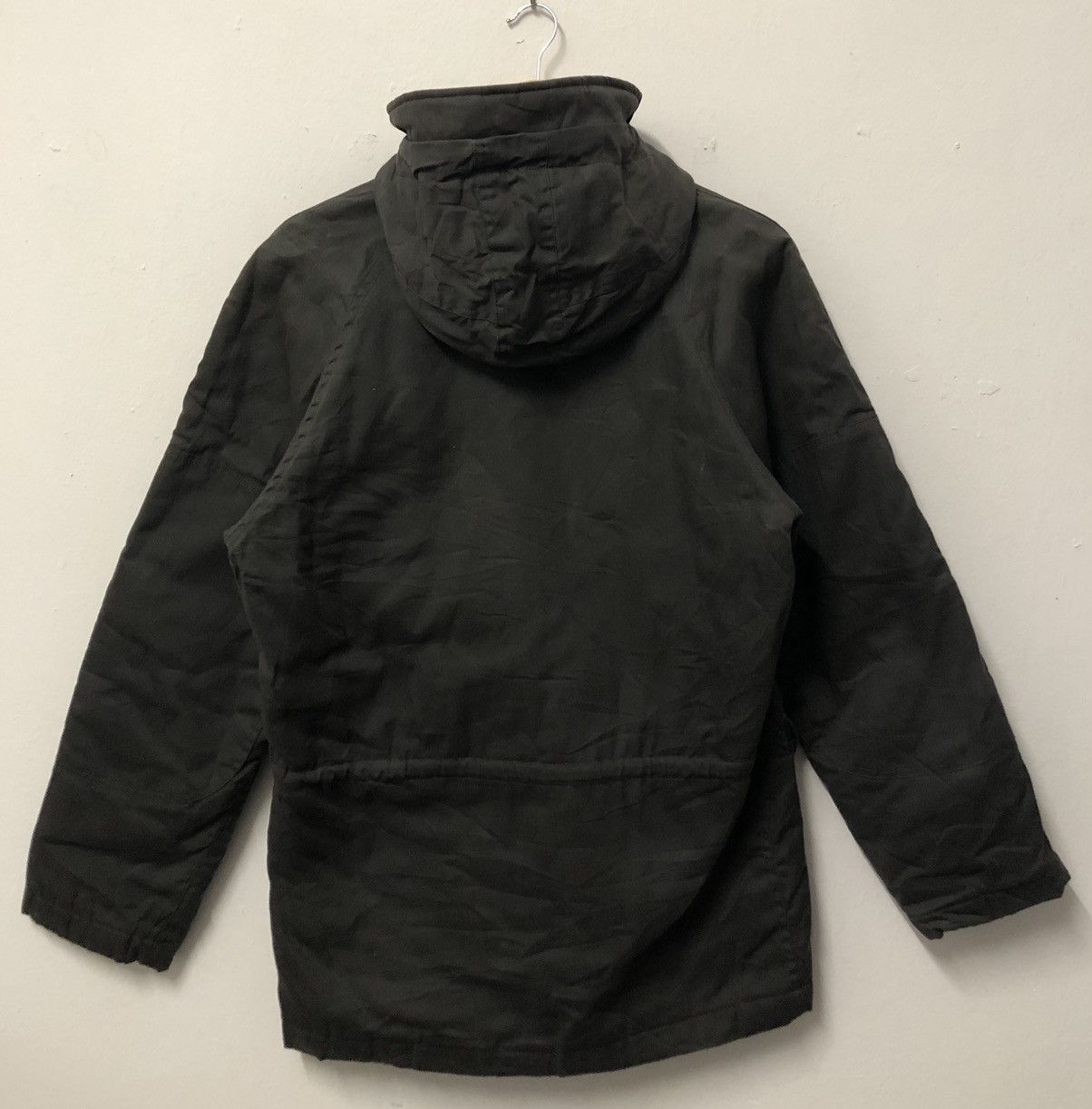 Boycott × Issey Miyake × Vintage Vintage Boycott Military Style Denim Light Jacket Hoodie Size US L / EU 52-54 / 3 - 2 Thumbnail