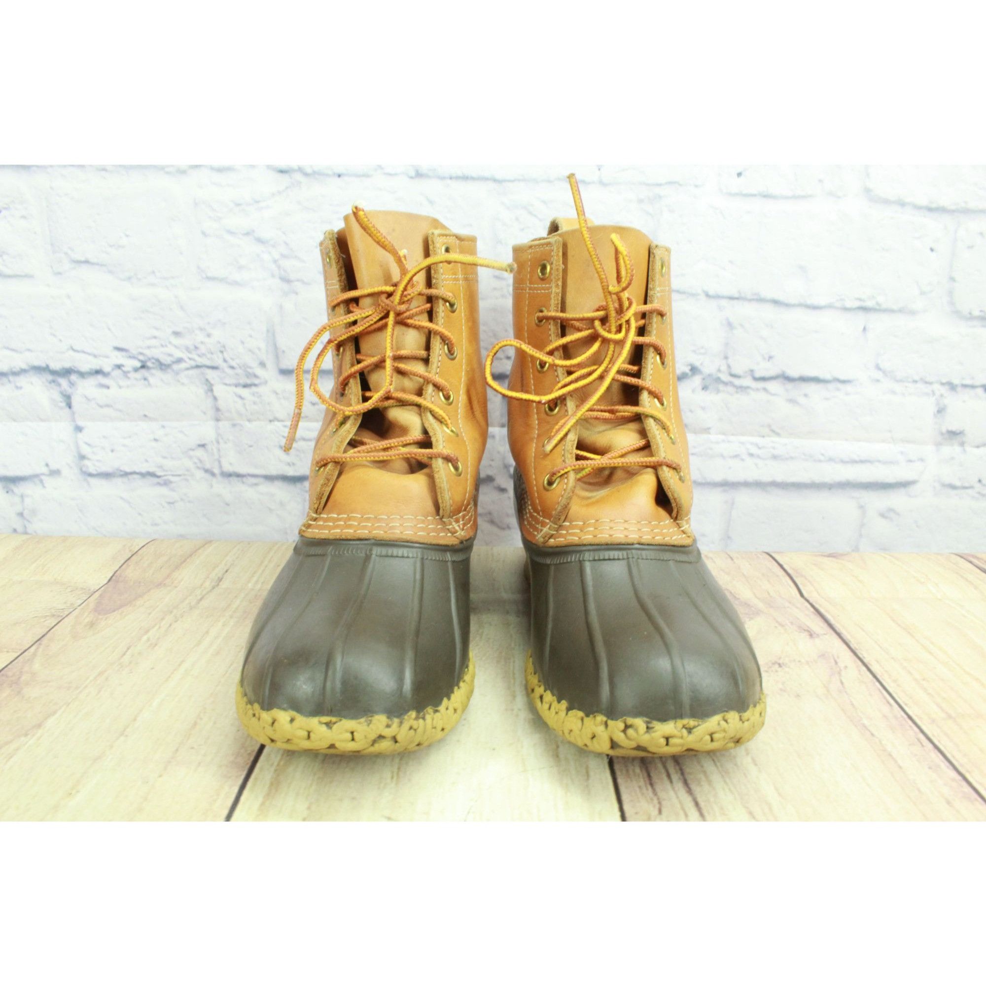 L.L. Bean LL Bean Brown Unlined Ankle Duck Boots Leather 7 Size US 7 / IT 37 - 4 Thumbnail