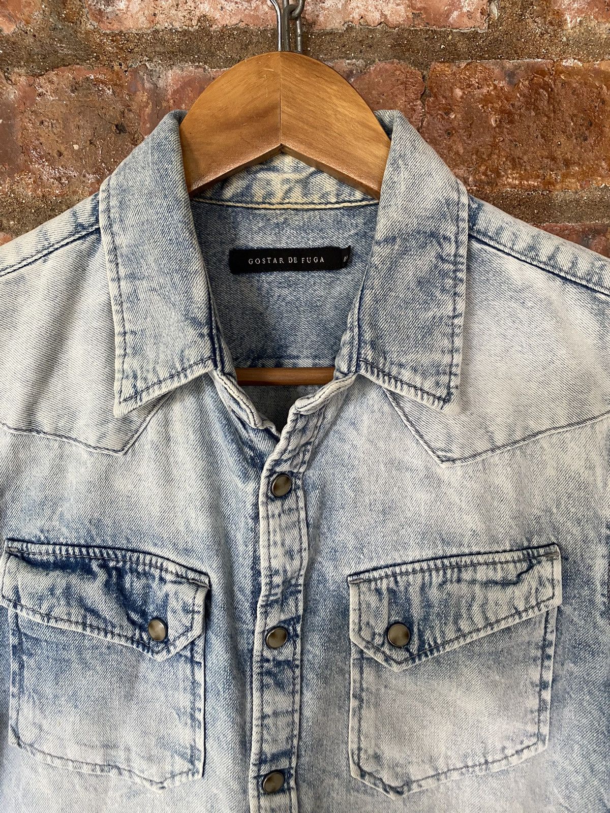 GOSTAR DE FUGA Gostar De Fuga Wash Denim 3/4 Sleeve Size US M / EU 48-50 / 2 - 6 Thumbnail