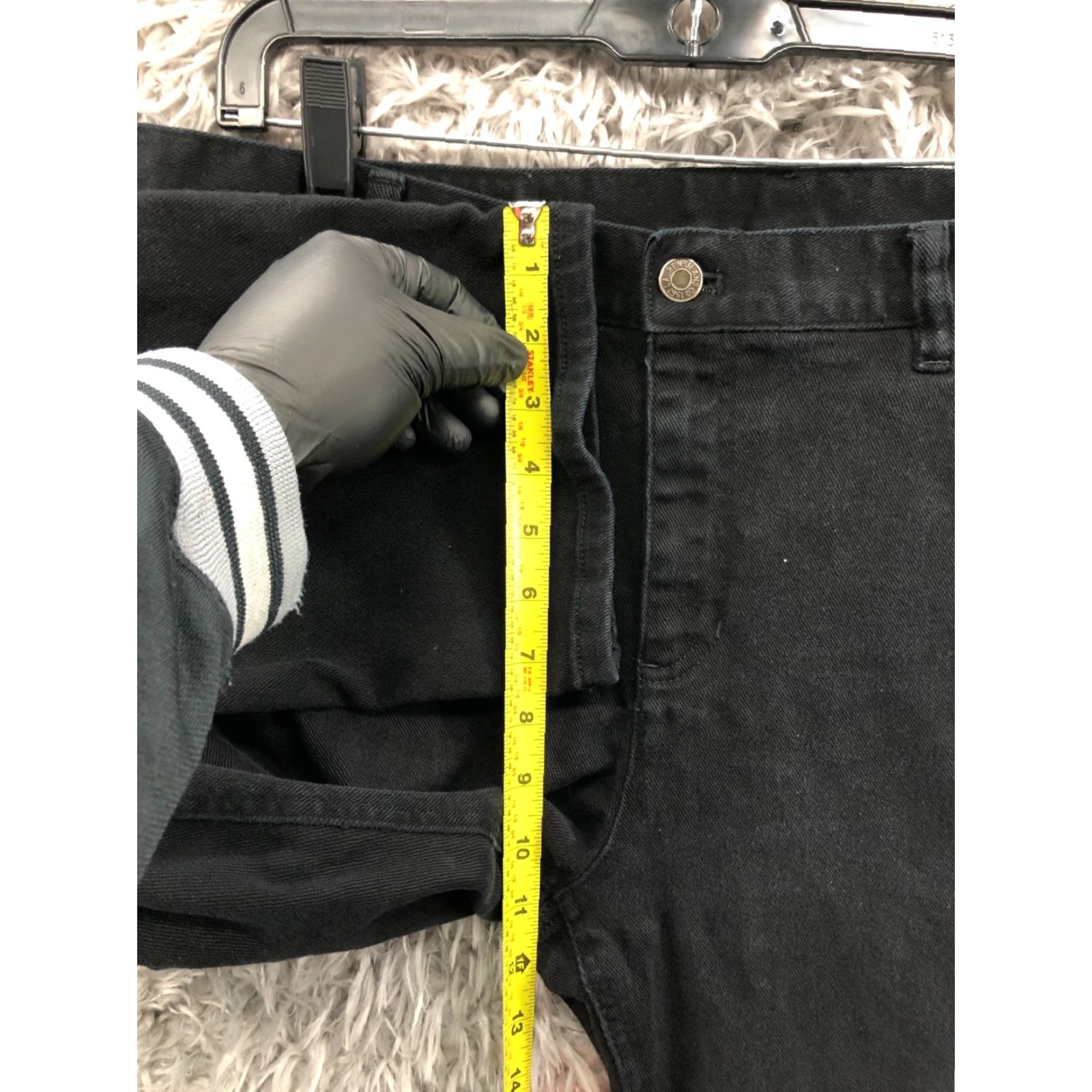 CO Lauren Jeans Co. Straight Jeans Women's Dark Black 14 Size 14 Denim Cotton Regular 5-Pocket Modern Classic Size 36" / US 14 / IT 50 - 4 Thumbnail