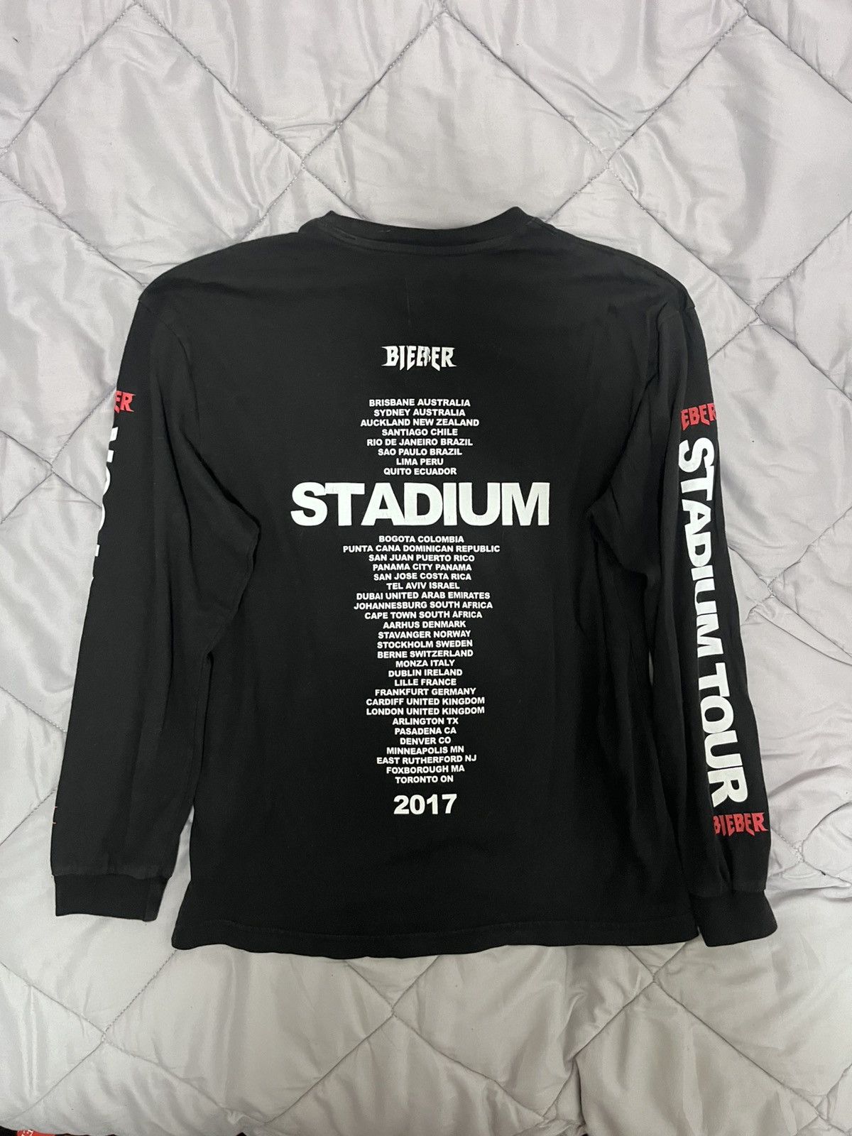 Justin Bieber Justin Bieber x H&M Stadium tour long sleeve sleeve printed Size US S / EU 44-46 / 1 - 3 Thumbnail
