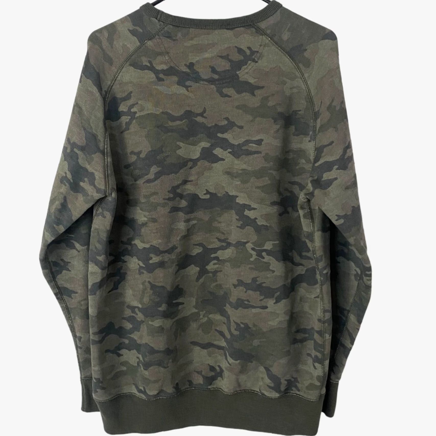 O'Neill O'Neill Camo Sweatshirt Green Crewneck Long Sleeve Men Large Pullover Logo Beach Classic Mens Size US L / EU 52-54 / 3 - 3 Thumbnail