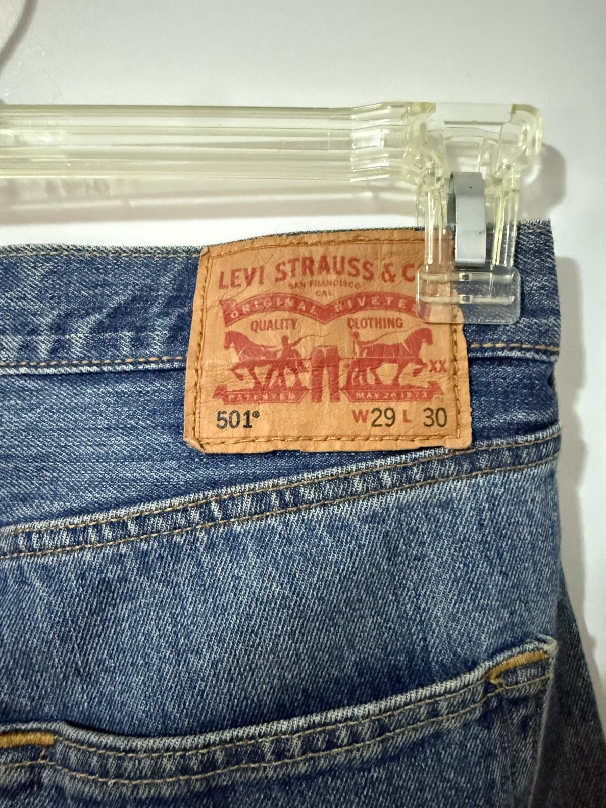 Other Handmade patchwork denim jeans Size 29" - 5 Thumbnail