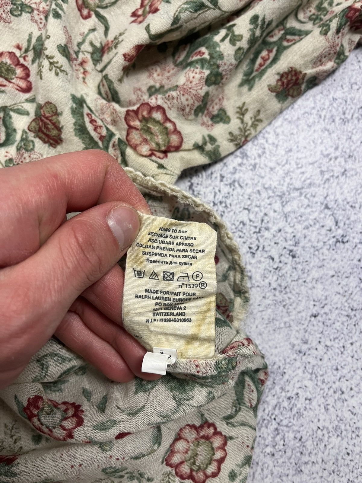 Denim & Supply Ralph Lauren × Polo Ralph Lauren × Ralph Lauren Denim & Supply Ralph Lauren Boho Floral Womens Blouse Top Size M / US 6-8 / IT 42-44 - 13 Thumbnail