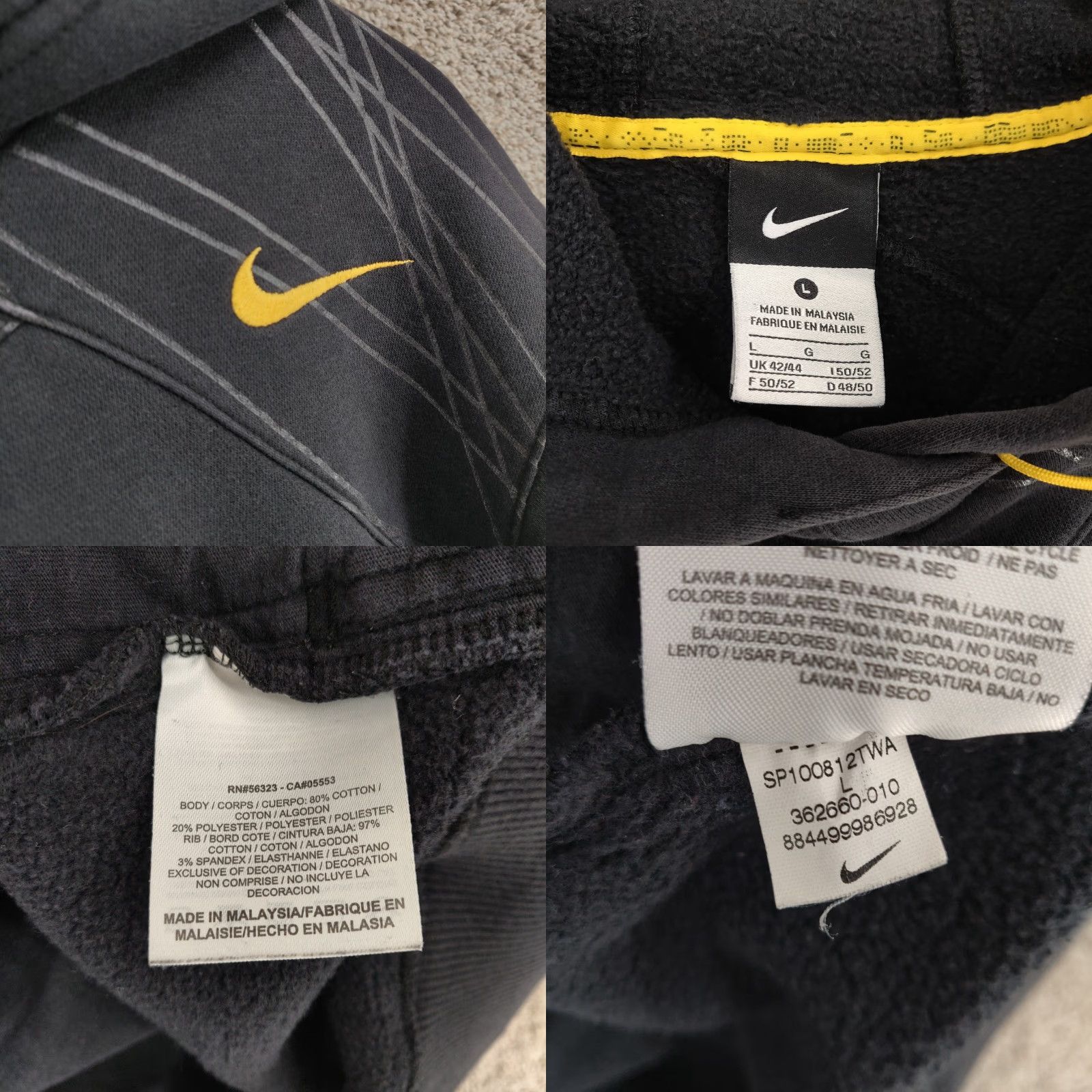 Nike VINTAGE Nike Hoodie Mens L Black Kobe Bryant Mamba Adult Pullover Sweatshirt Size US L / EU 52-54 / 3 - 8 Thumbnail