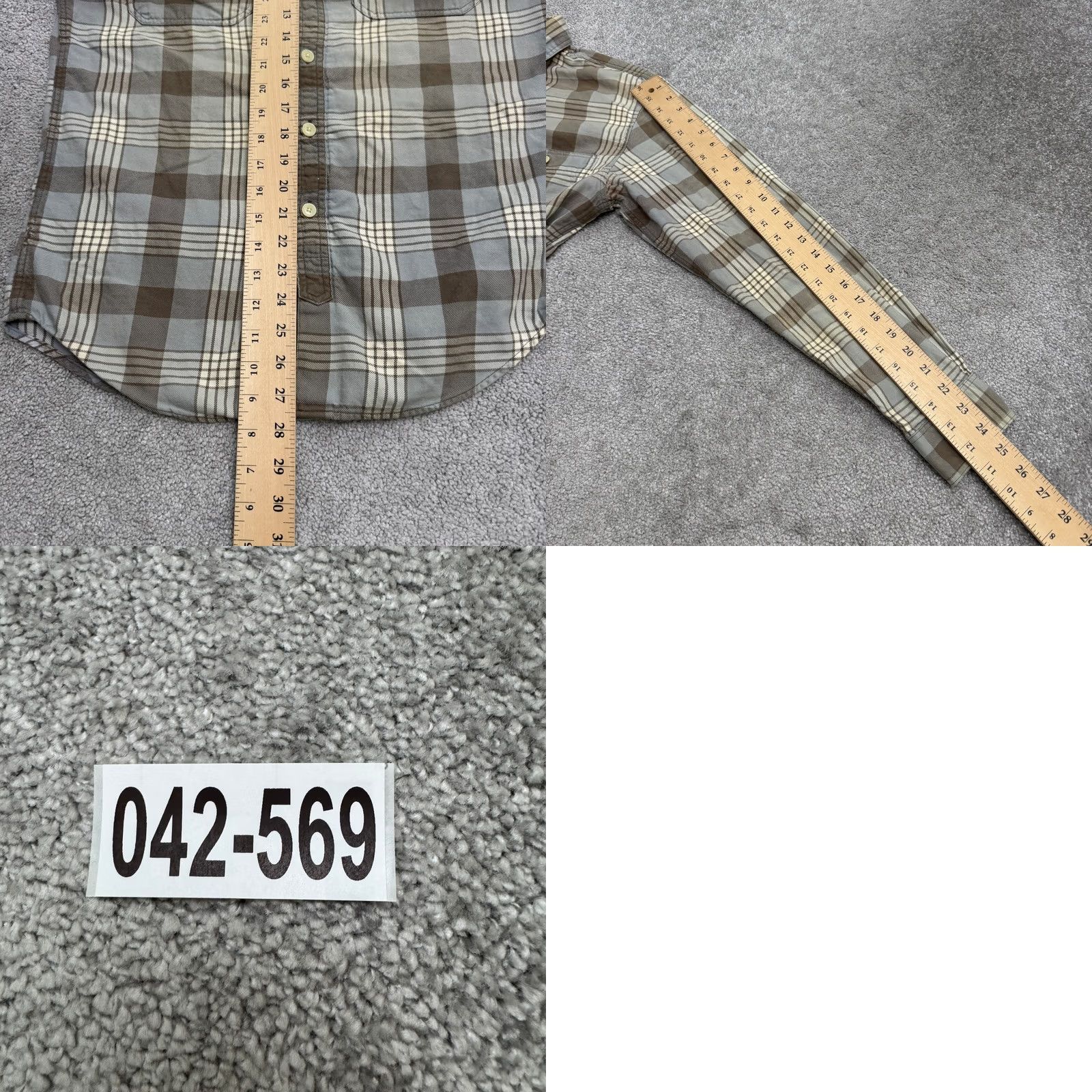 J.Crew J.Crew Brown Plaid Flannel Button Down Shirt Men Small Long Sleeve Casual Size US S / EU 44-46 / 1 - 9 Thumbnail