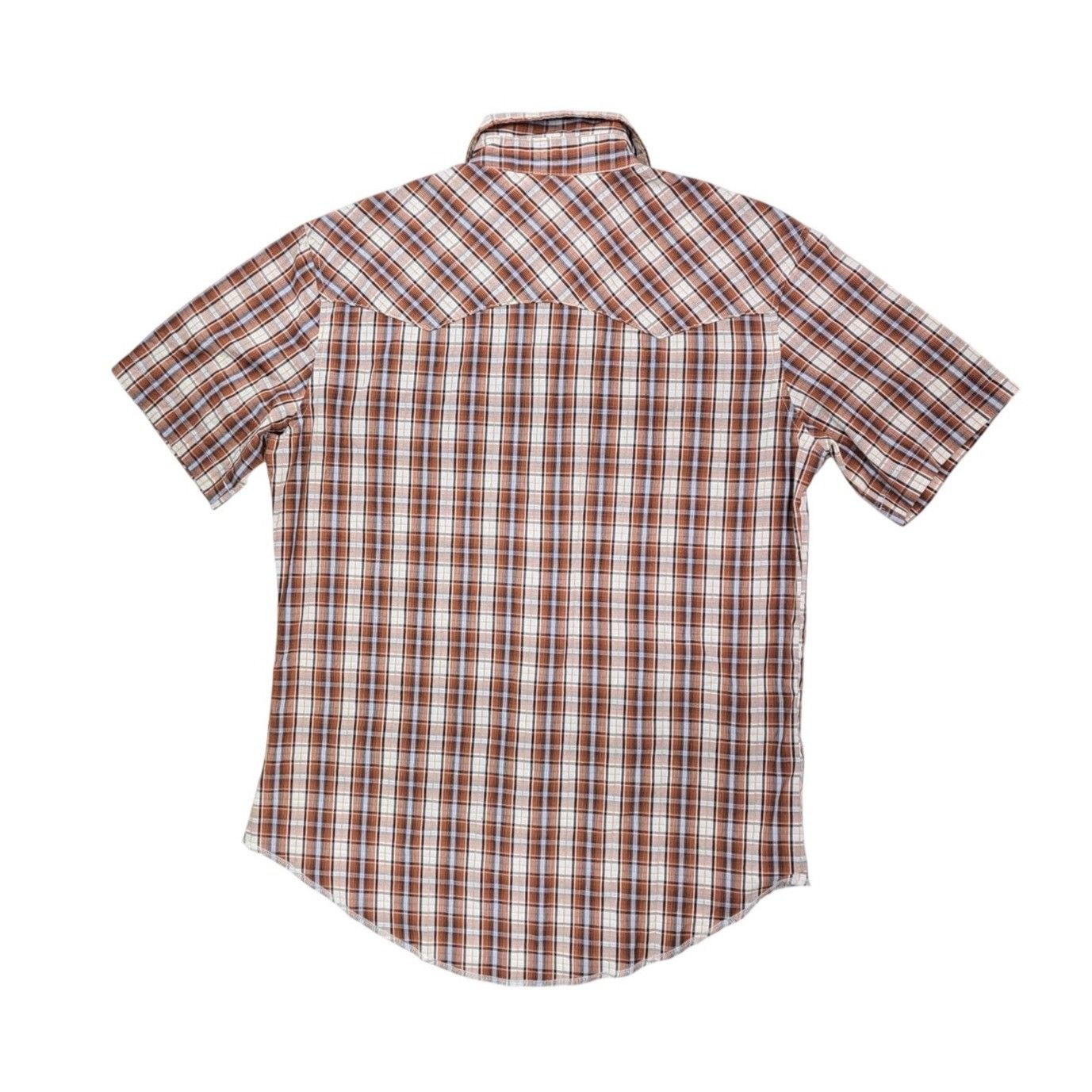 Wrangler Vintage Wrangler Pearl Snap Western Plaid Short Sleeve Shirt Size US M / EU 48-50 / 2 - 2 Thumbnail