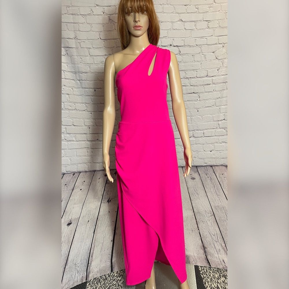 Other NWT New $199 RACHEL RACHEL ROY One Shoulder Pink Dress Size Size XL / US 12-14 / IT 48-50 - 3 Thumbnail
