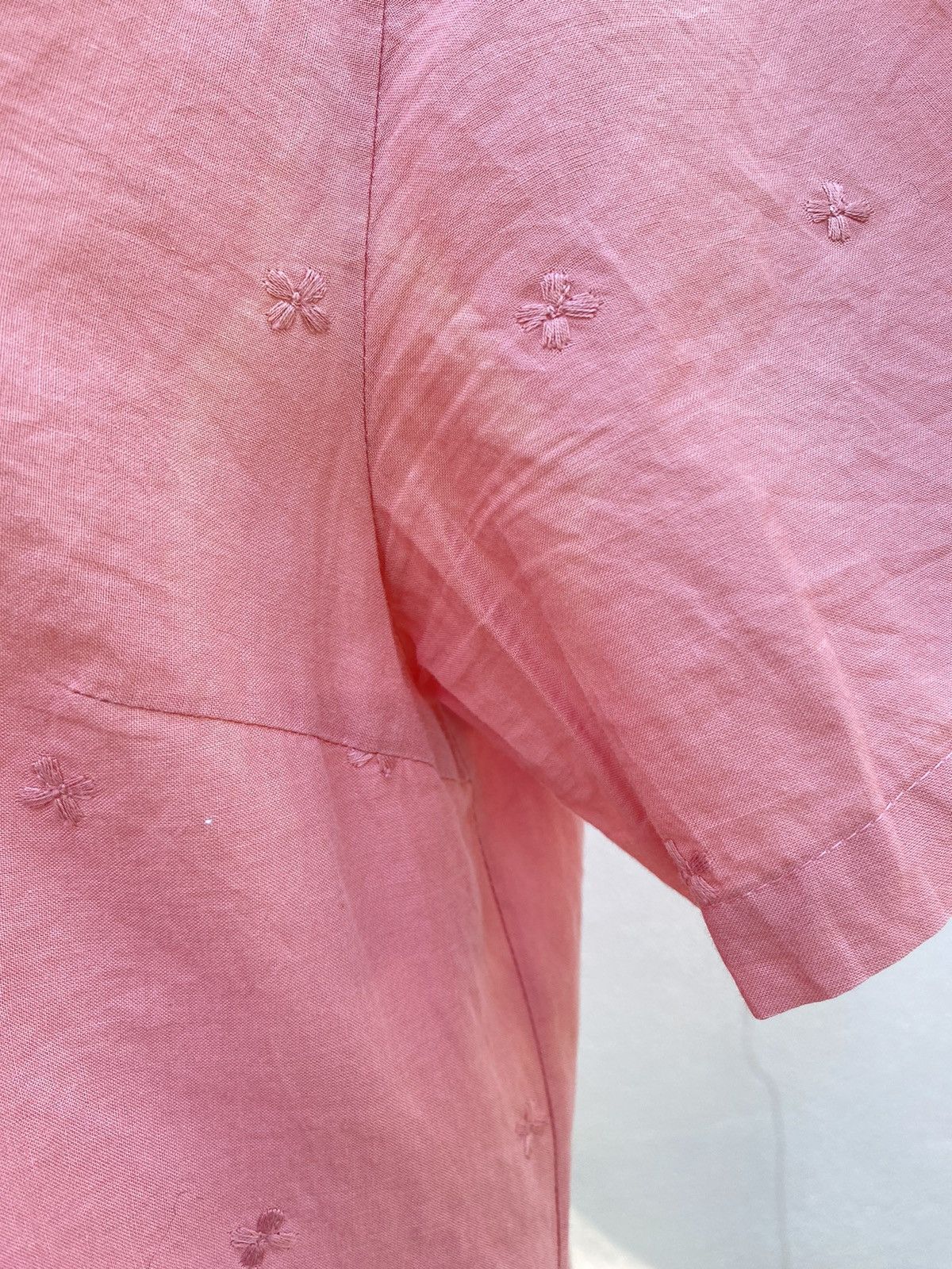 Nina Ricci Nina Ricci Pink Floral Short Sleeve Shirt Size ONE SIZE - 9 Thumbnail