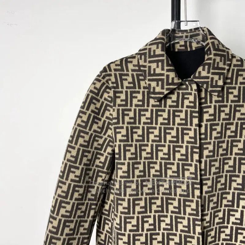 Fendi Fendi Caramel Wool Women's Coat . Size S / US 4 / IT 40 - 1 Thumbnail