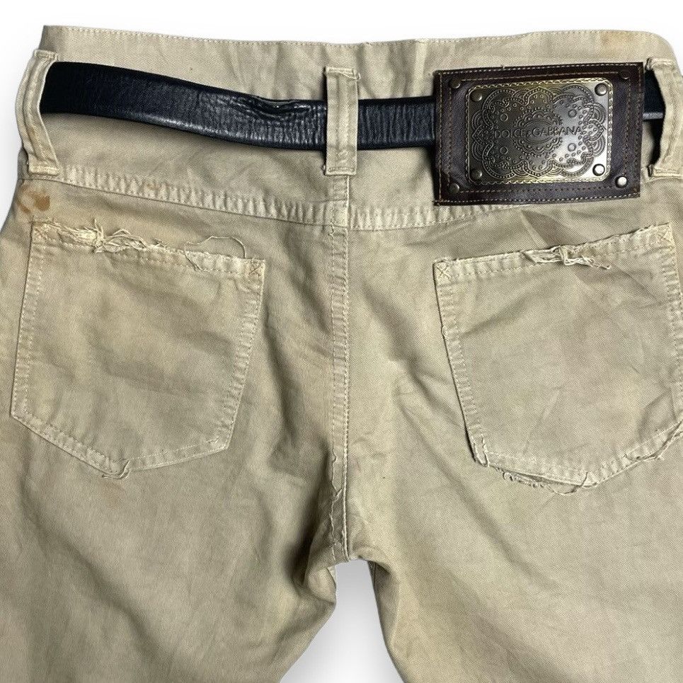 Dolce & Gabbana DOLCE & GABBANA DISTRESSED CHINO PANTS Size US 30 / EU 46 - 9 Thumbnail