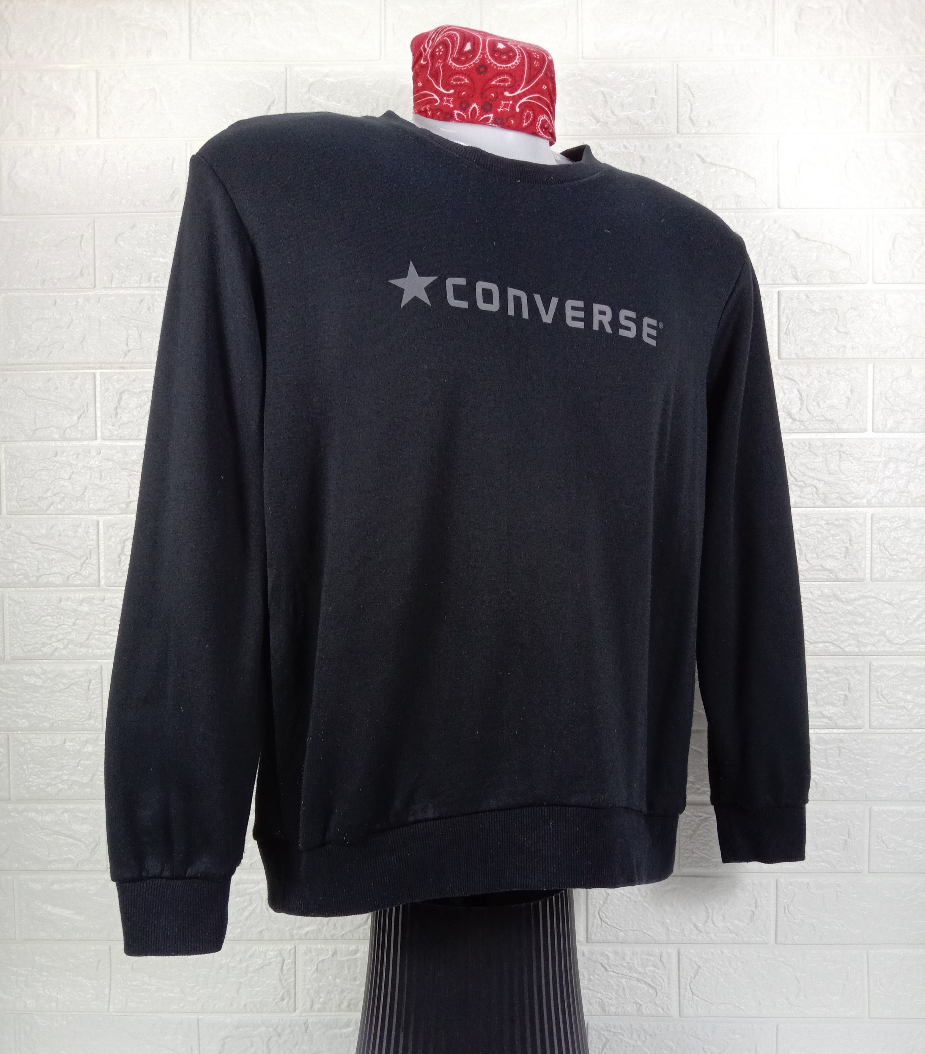 Converse Vintage Converse Black Sweatshirt Size M / US 6-8 / IT 42-44 - 2 Thumbnail