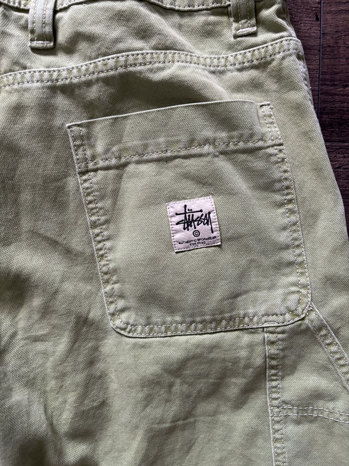 Stussy Stussy double knee workwear pant green Size US 32 / EU 48 - 5 Thumbnail