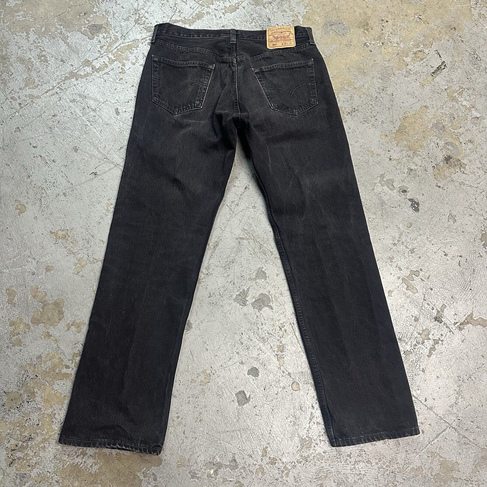 Vintage 90s Levi’s Black Denim Jeans Size 36x32 Made In USA
