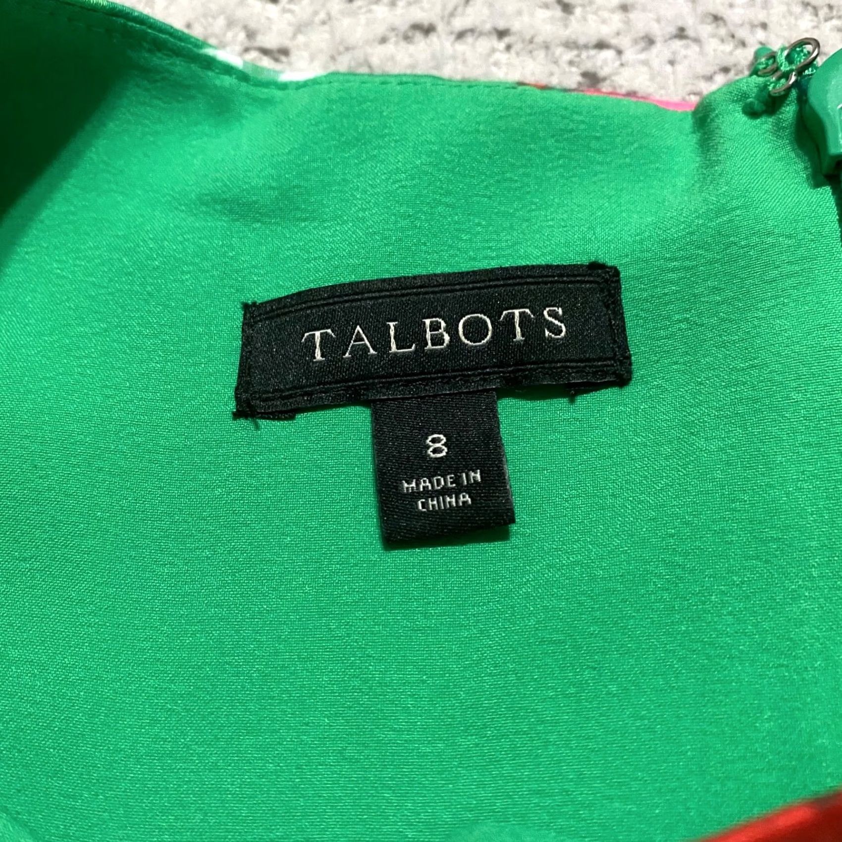 Talbots Talbots Dress Multicolor Floral Sleeveless Sheath Round Neck Lined 8 Womens KS Size M / US 6-8 / IT 42-44 - 3 Thumbnail