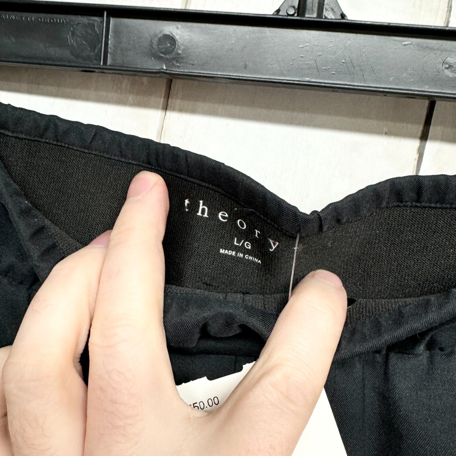 Theory Theory Pants Large Polyester Elastic Waisted Slim Fit Black Size US 30 / EU 46 - 2 Thumbnail
