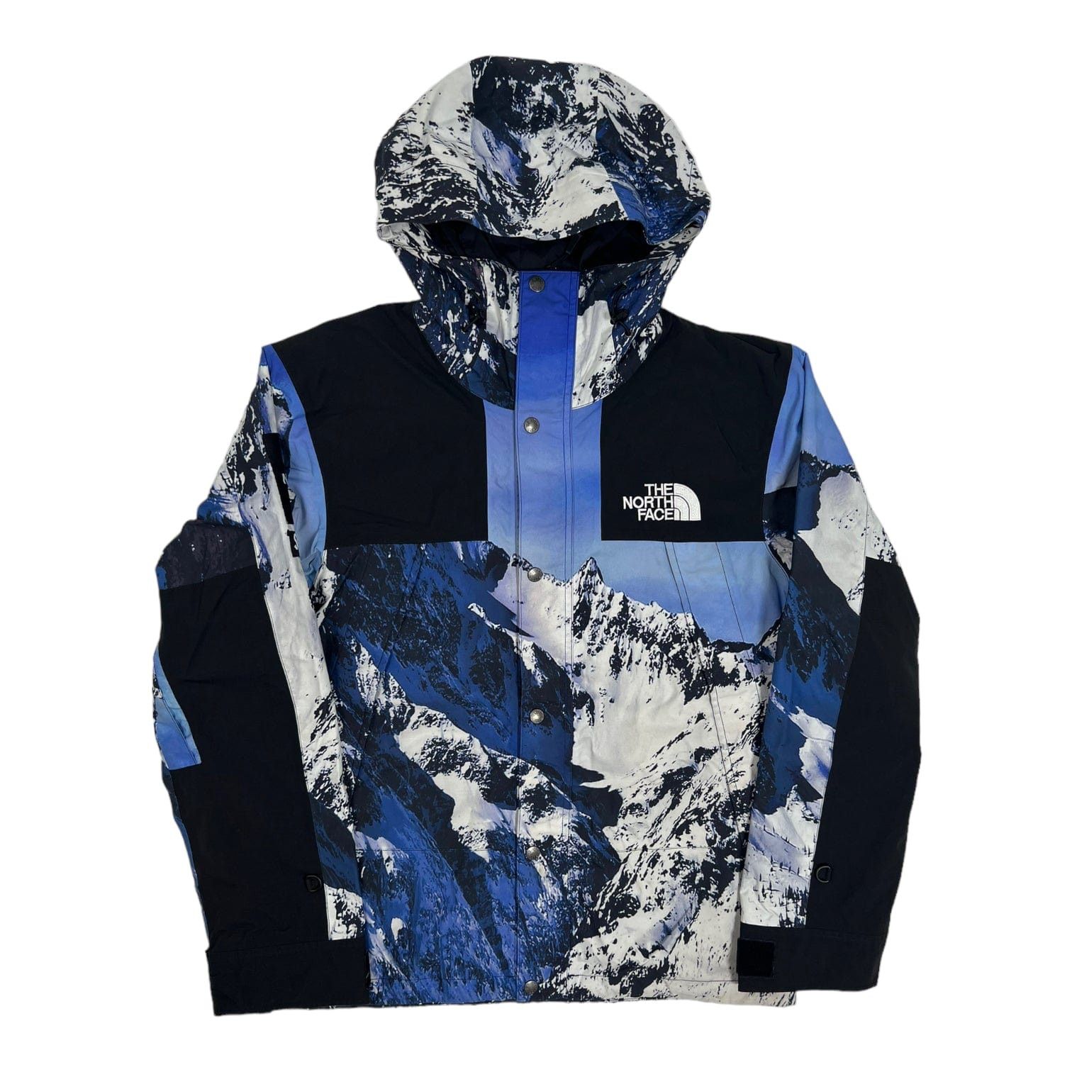 Supreme The North Face Mountain Parka Blue White Size US M / EU 48-50 / 2 - 1 Thumbnail