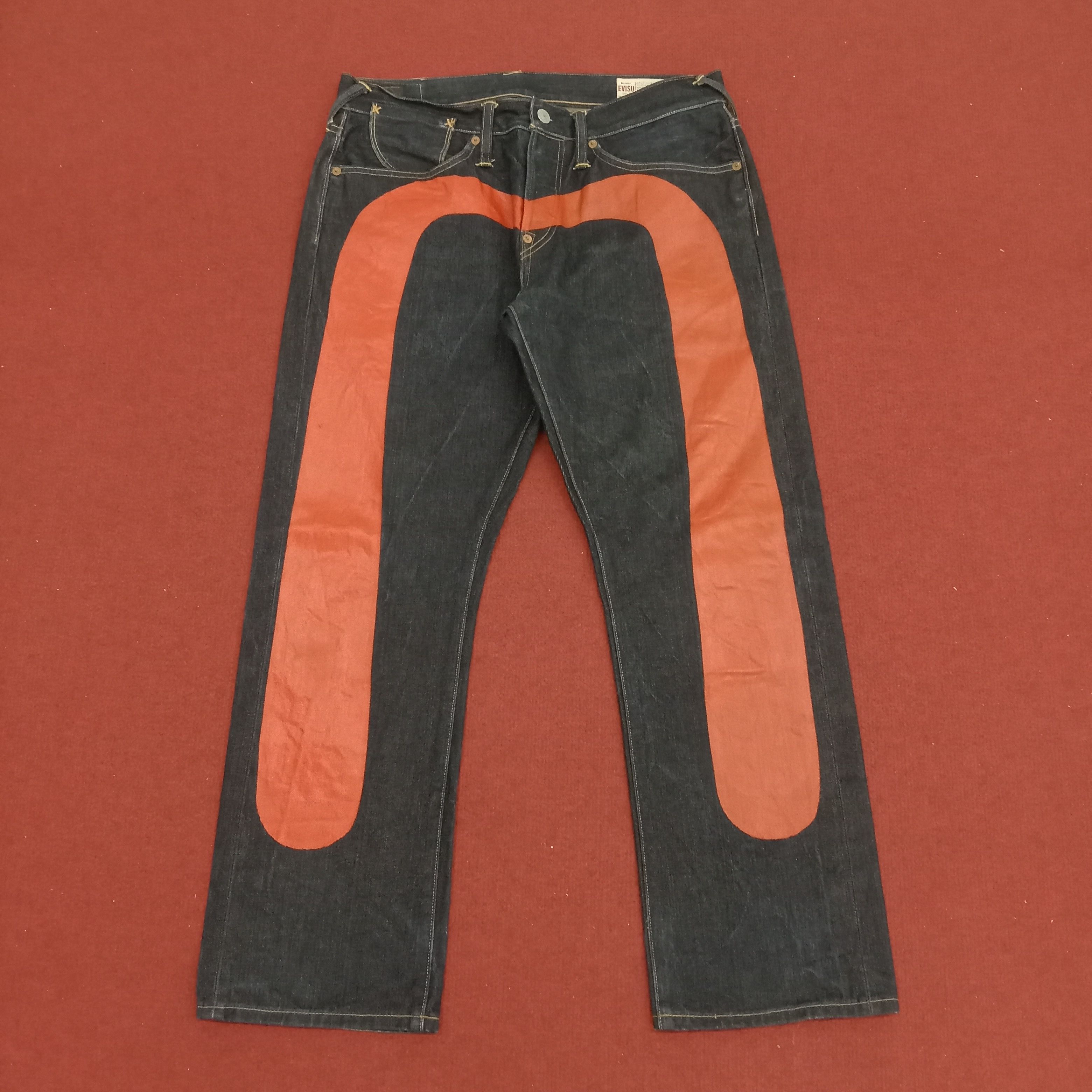 Evisu × Japanese Brand × Vintage Evisu Japanese Streetwear Skater Style Custom Daicock Jeans Size US 32 / EU 48 - 1 Thumbnail
