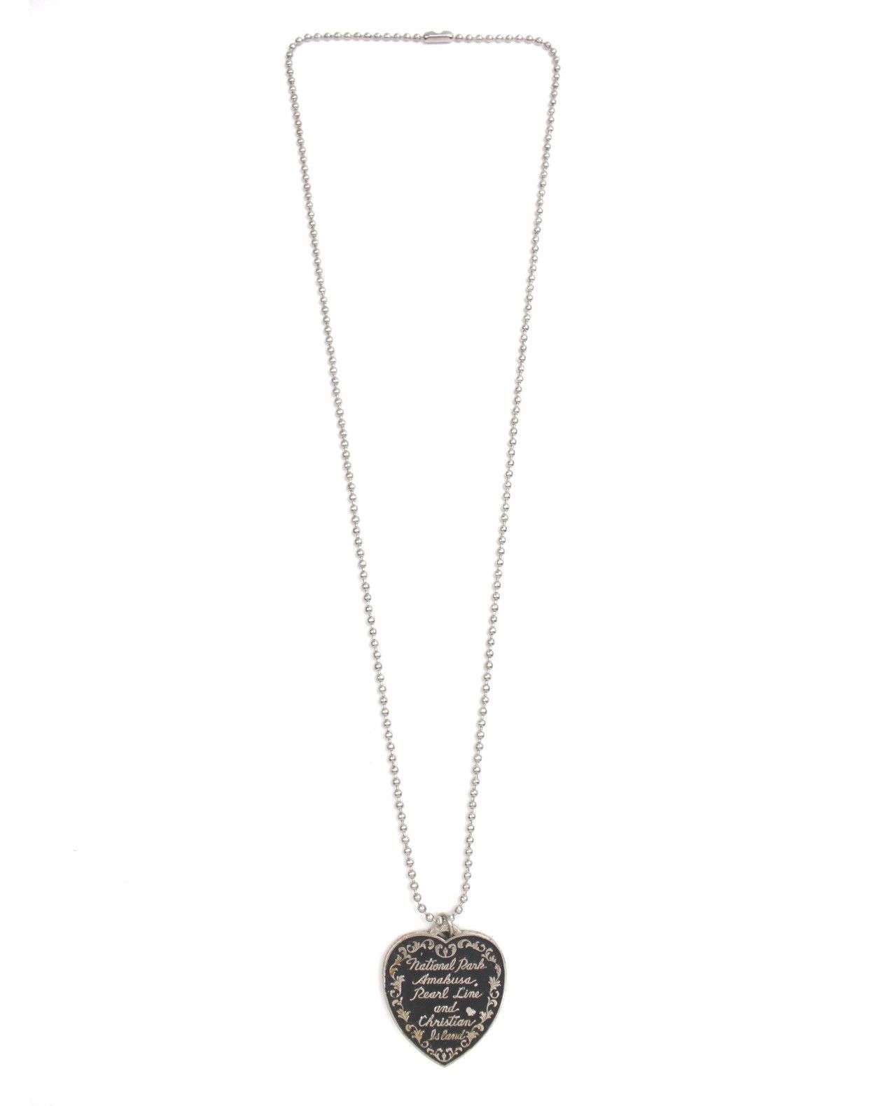 Hysteric Glamour 1967 AMAKUSA (天草) JAPAN "PEARL LINE" HEART SOUVENIR NECKLACE Size ONE SIZE - 2 Thumbnail
