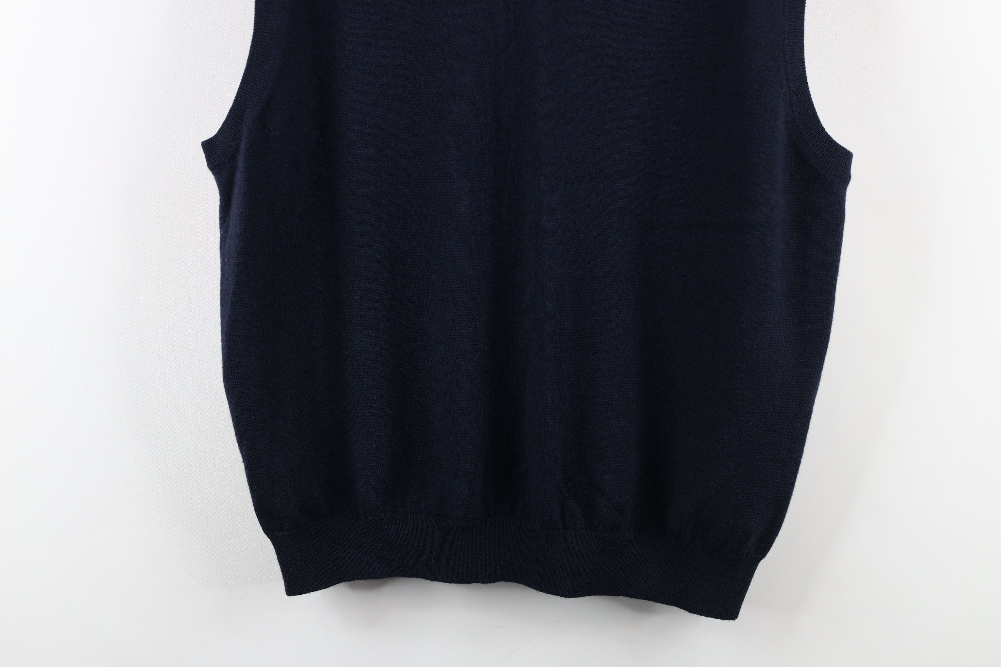Brooks Brothers × Vintage Vintage Brooks Brothers Merino Wool Knit V-Neck Sweater Vest Size US L / EU 52-54 / 3 - 3 Thumbnail