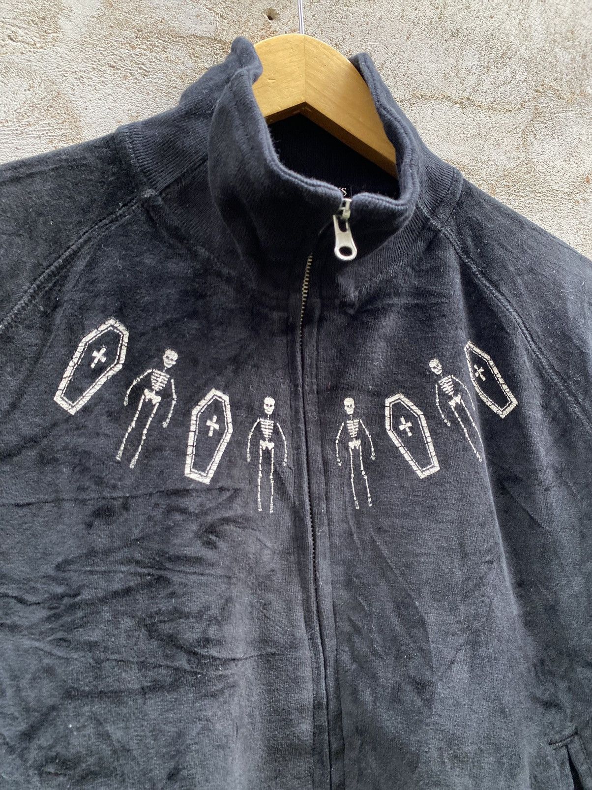 If Six Was Nine × Japanese Brand × Le Grande Bleu (L.G.B.) Helcat Punks Velvet Zipper Ifsixwasnine lgb style Sweater Size US S / EU 44-46 / 1 - 3 Thumbnail