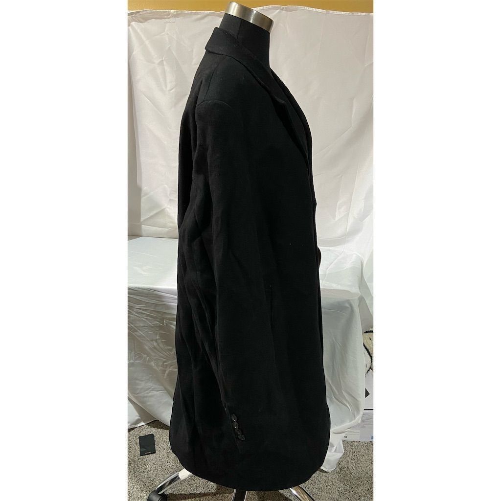 Michael Kors Michael Kors Men's Black Wool Cashmere Overcoat Size 44R Size US XL / EU 56 / 4 - 6 Thumbnail