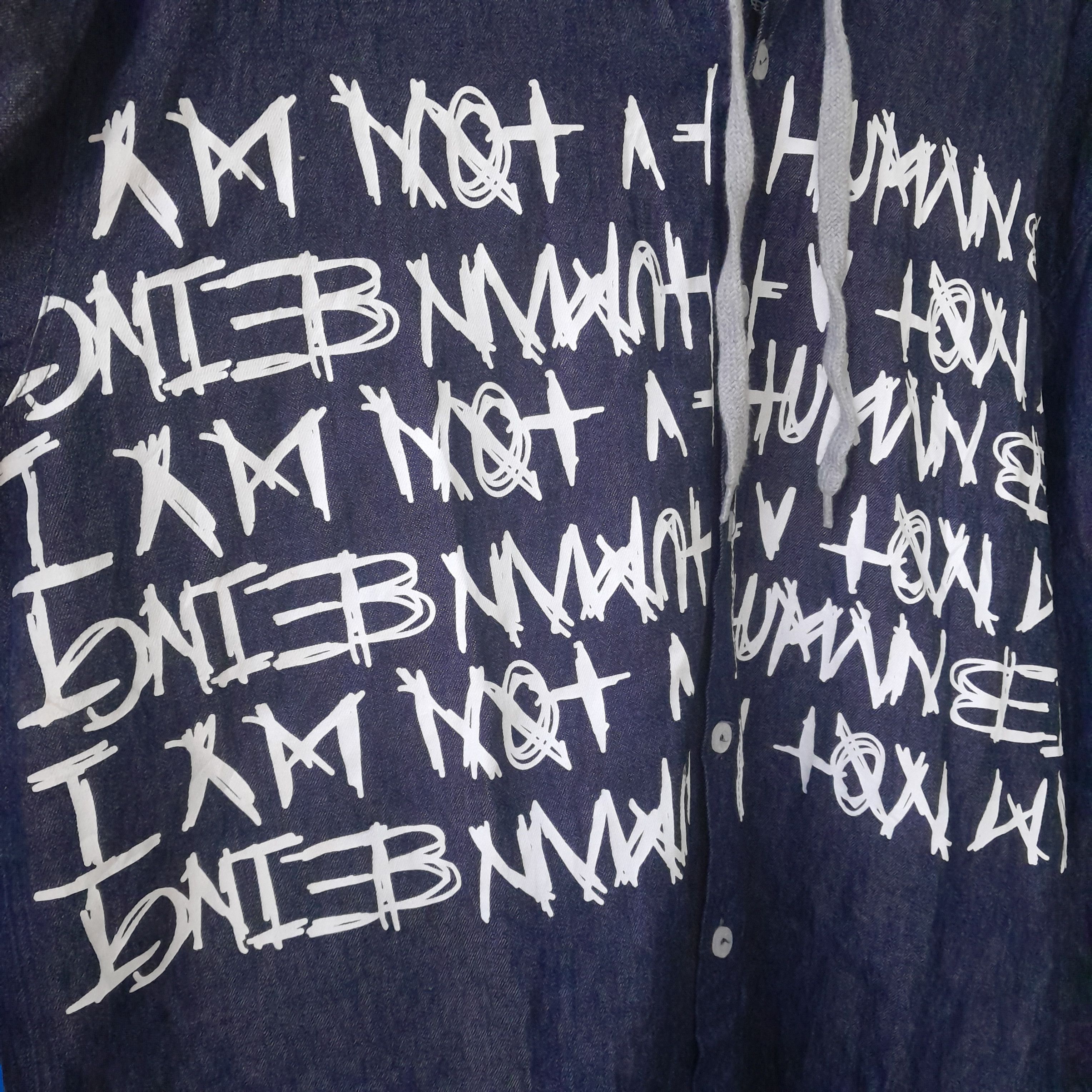 Designer × I Am Not A Human Being I am not human being hooded shirt Size US L / EU 52-54 / 3 - 3 Thumbnail