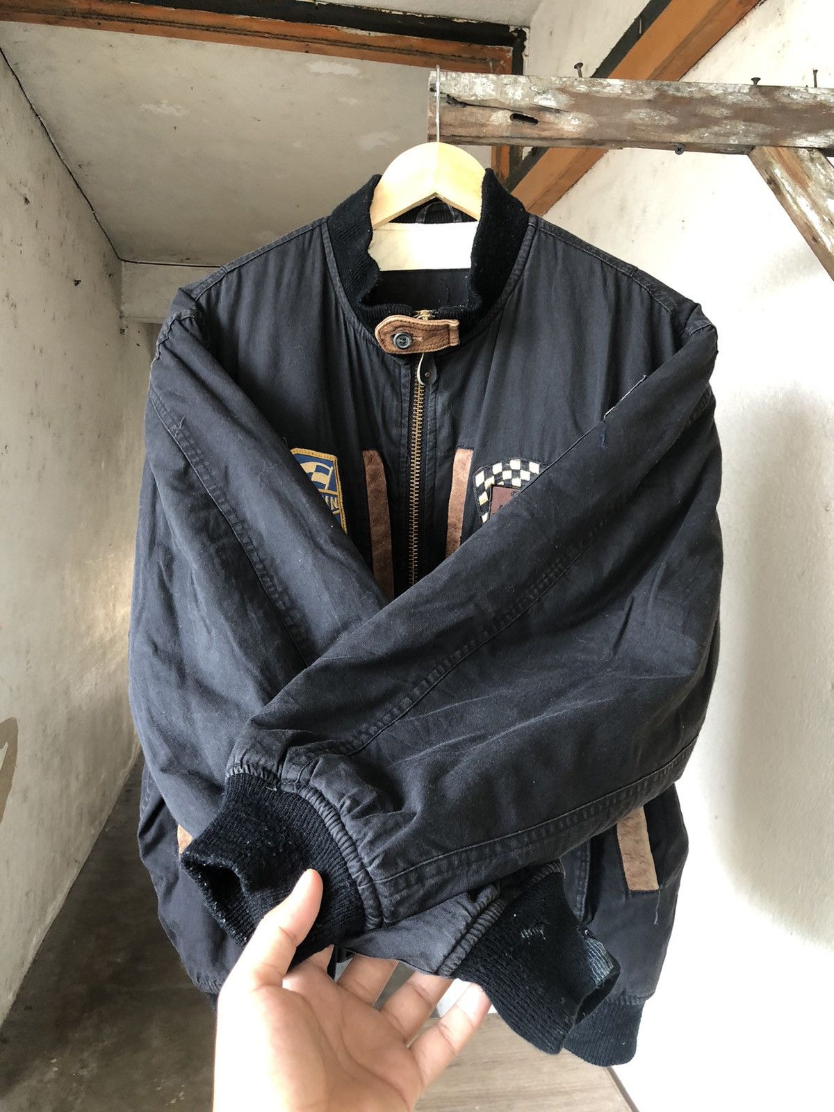 Vintage Vintage SRC Racing Team Hi-Tech Multi Patches Bomber Jacket Size US L / EU 52-54 / 3 - 9 Thumbnail