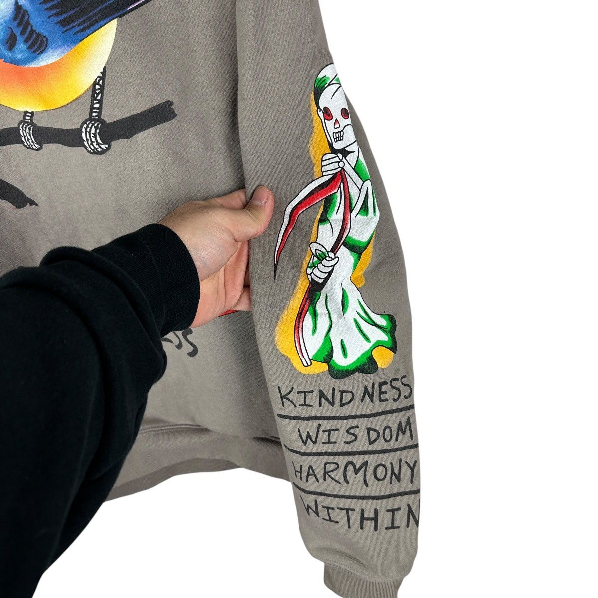 Kanye West Mens Y2K I Am Loving Awareness Kanye West Sweatshirt Size US L / EU 52-54 / 3 - 4 Thumbnail