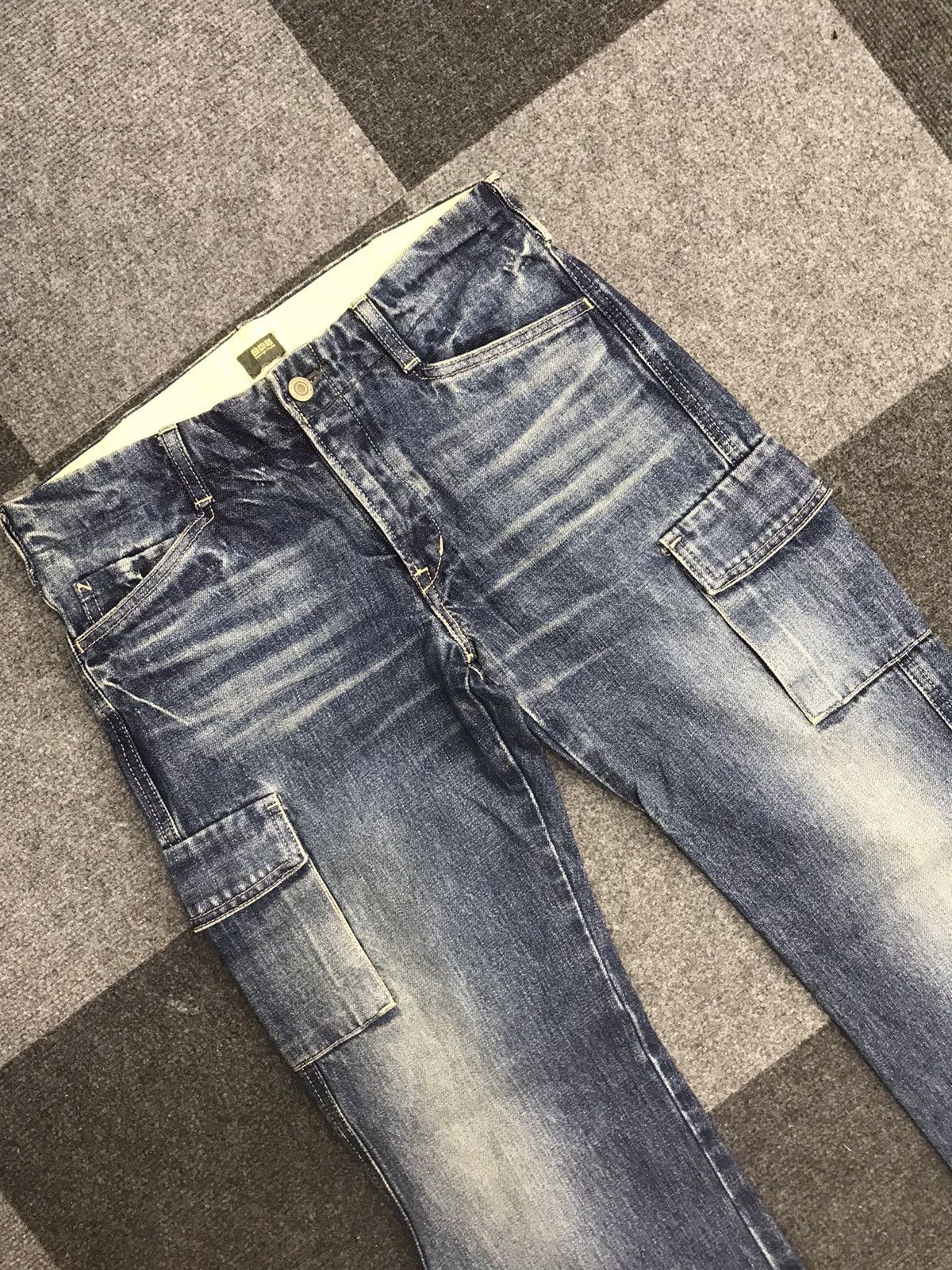 Japanese Brand DMG Japan Cargo Jeans F795 Size US 29 - 4 Thumbnail