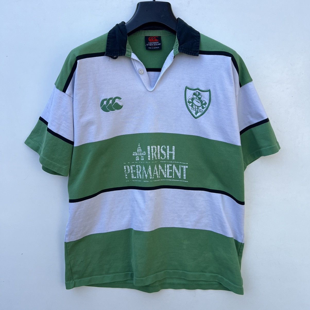 Canterbury of New Zealand Vintage Canterbury Ireland Rugby Union Jersey Shirt Size US XL / EU 56 / 4 - 1 Thumbnail