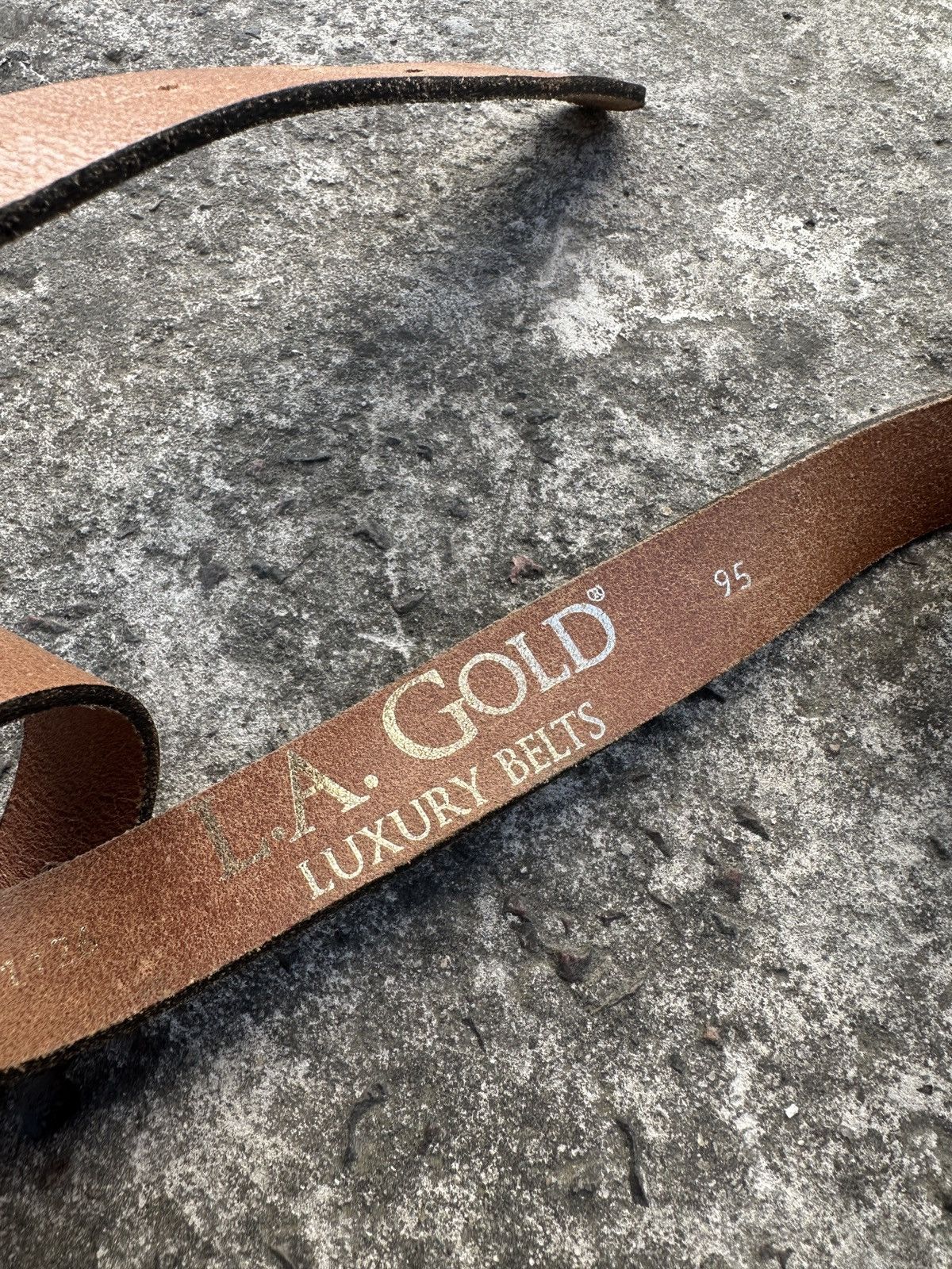 Vintage L.A.Gold Casual Belts Streetwear Avant Garde Opium Luxury Size ONE SIZE - 3 Thumbnail