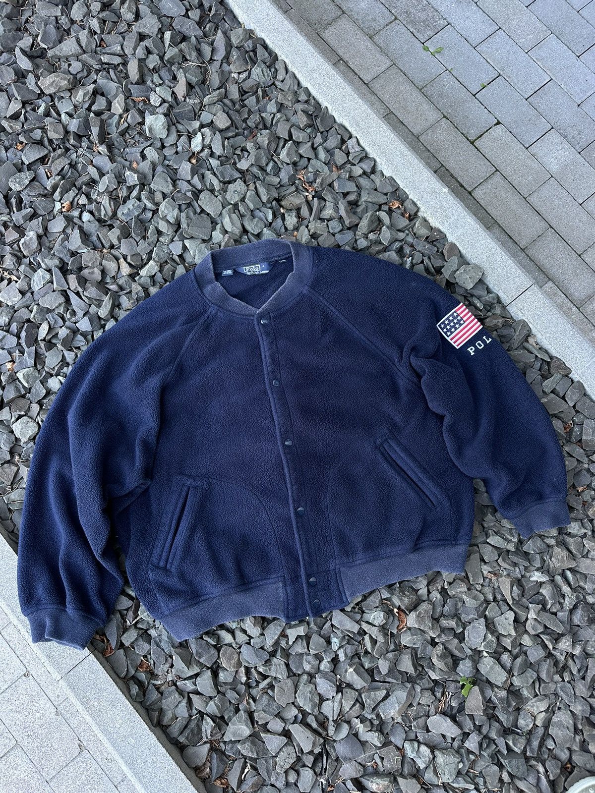 Polo Ralph Lauren × Vintage Vintage jacket polo Ralph Lauren Fleece bomber Size US XXL / EU 58 / 5 - 4 Thumbnail